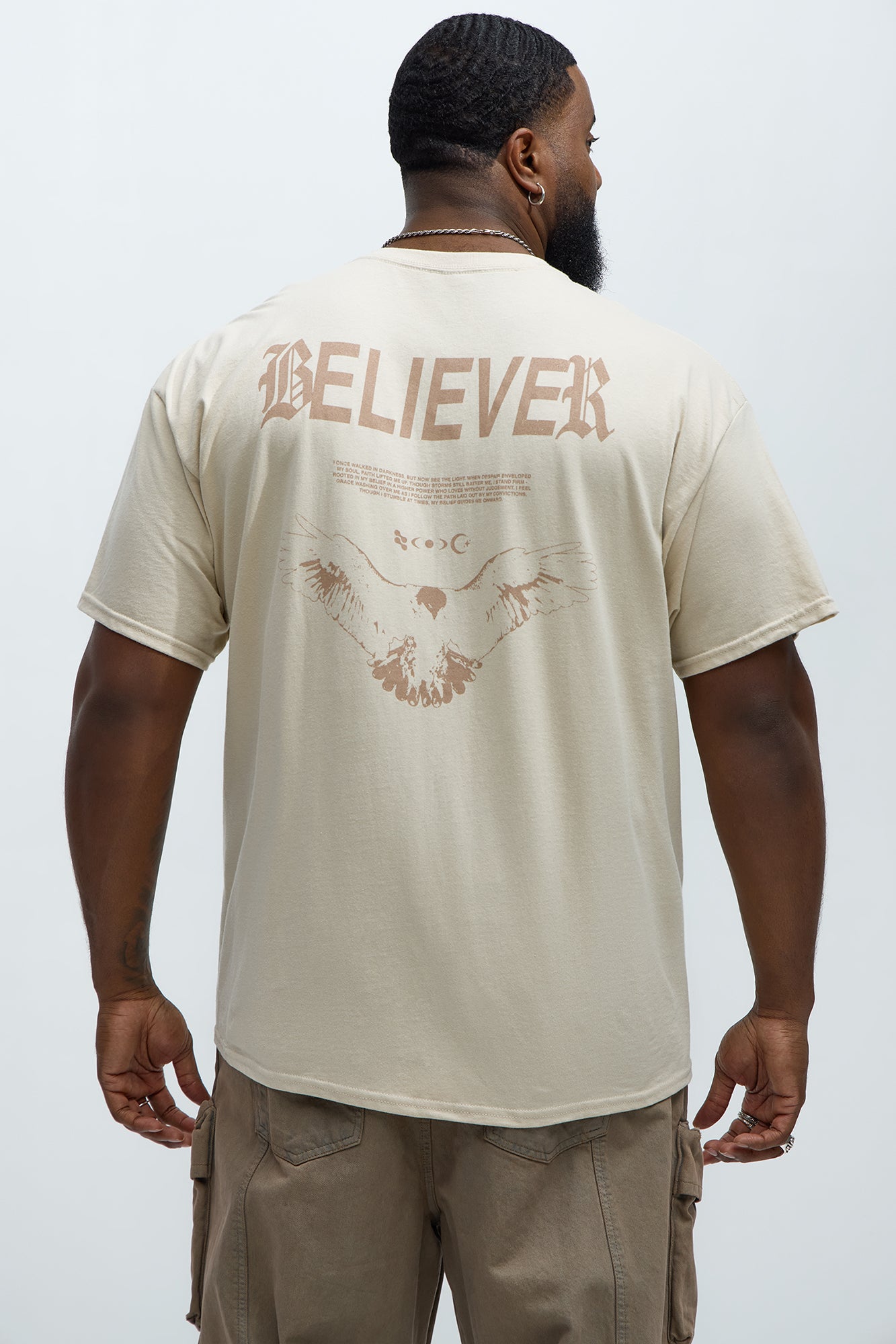 Believer Short Sleeve Tee - Tan - Image 9