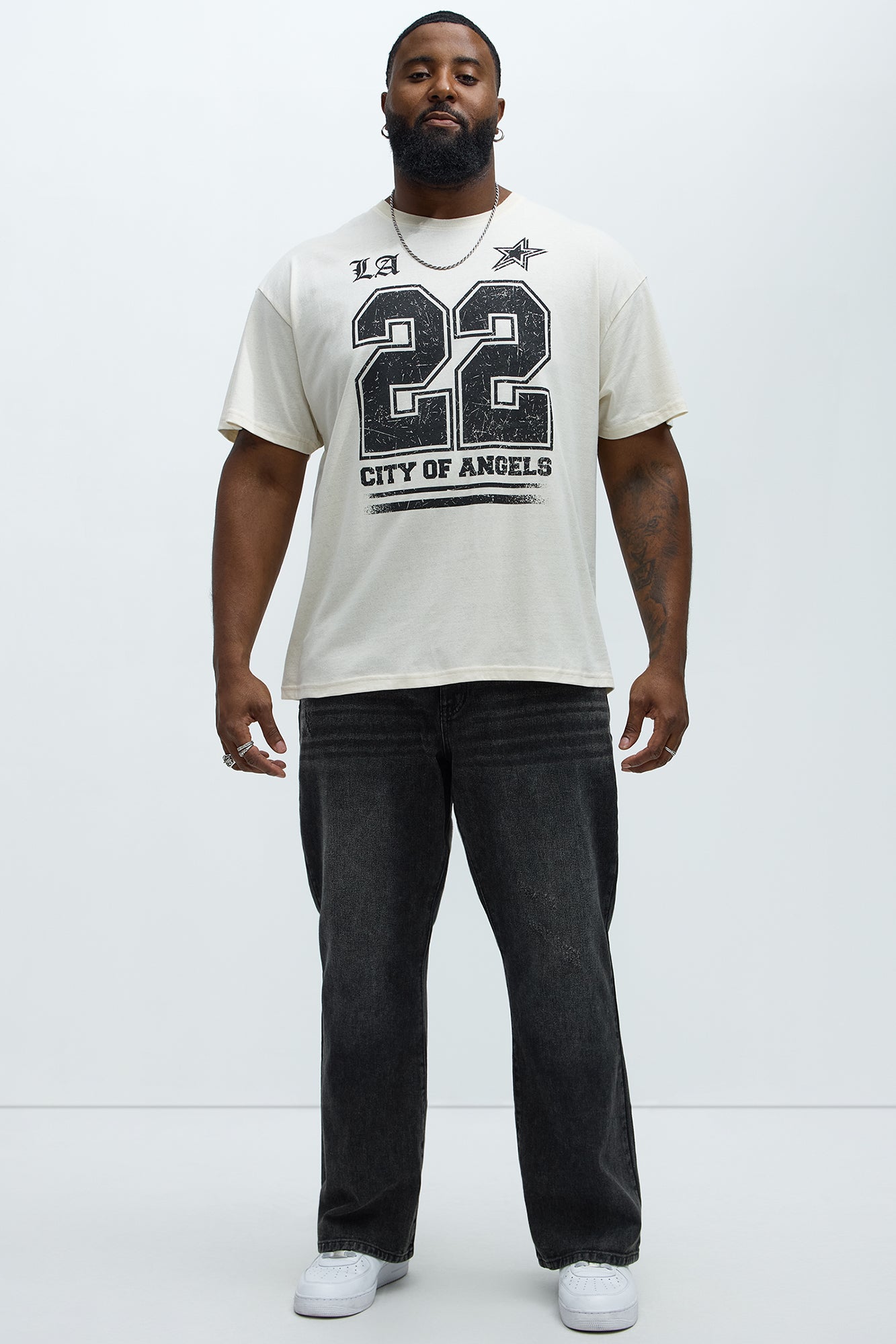 22 City Of Angels Short Sleeve Tee - Natural - Image 5