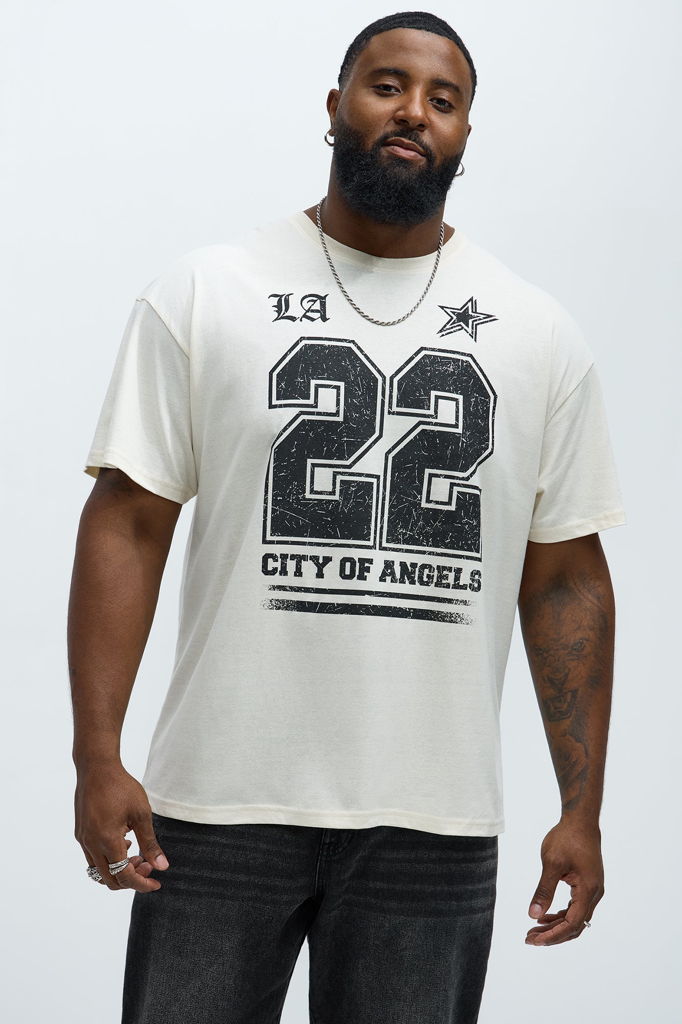 22 City Of Angels Short Sleeve Tee - Natural - Image 4