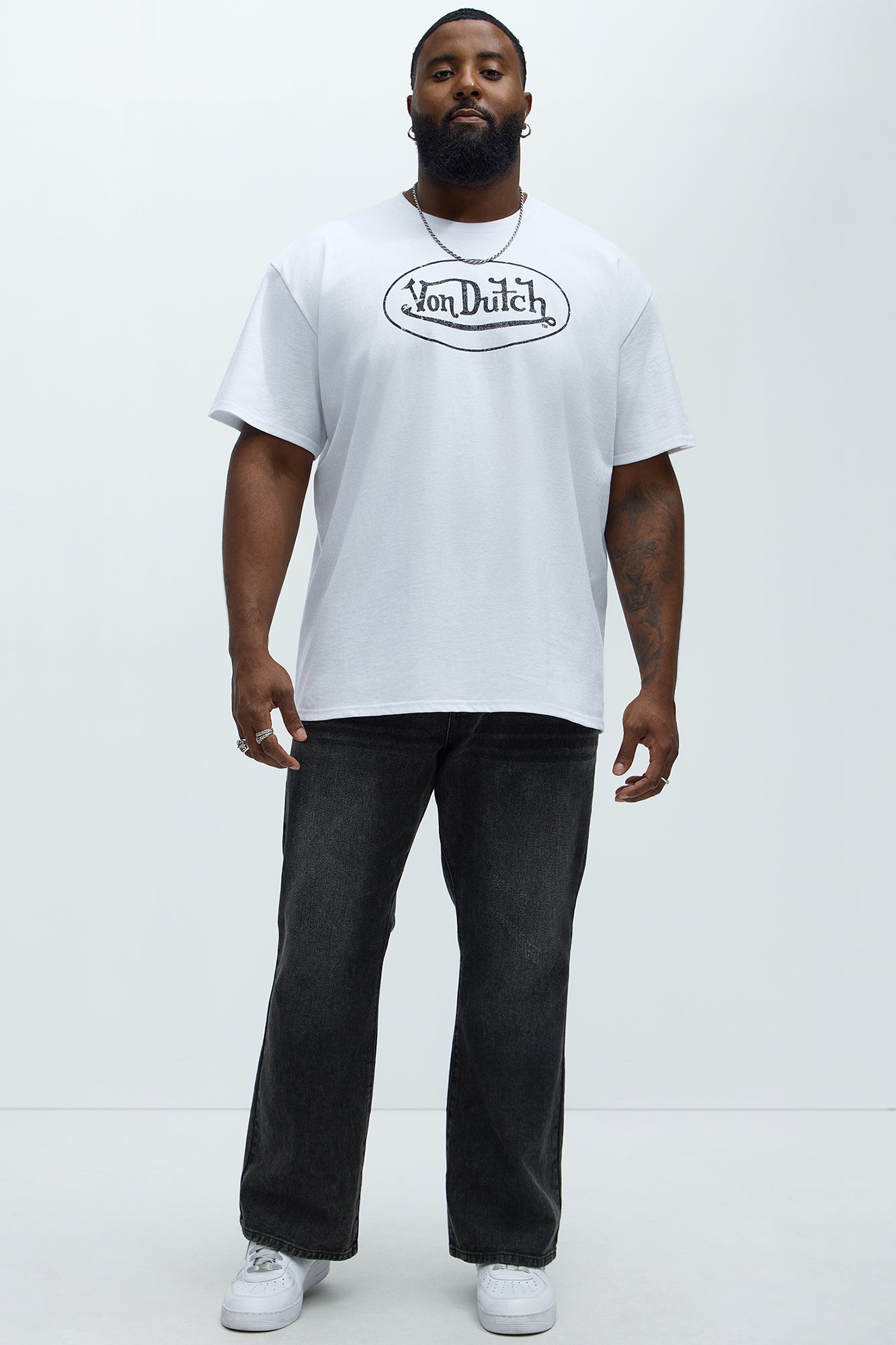 Von Dutch Vintage Logo Short Sleeve Tee - White - Image 5