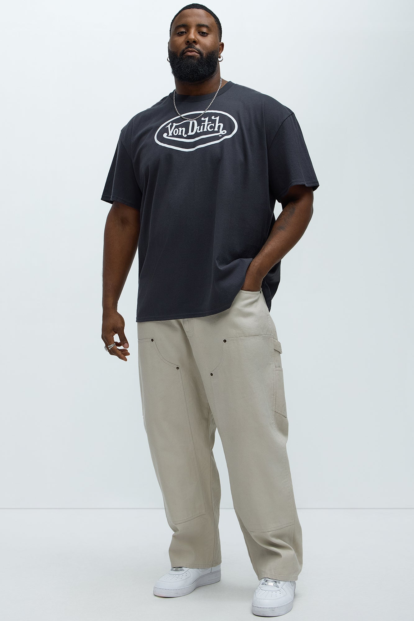 Von Dutch Logo Short Sleeve Tee - Charcoal - Image 5