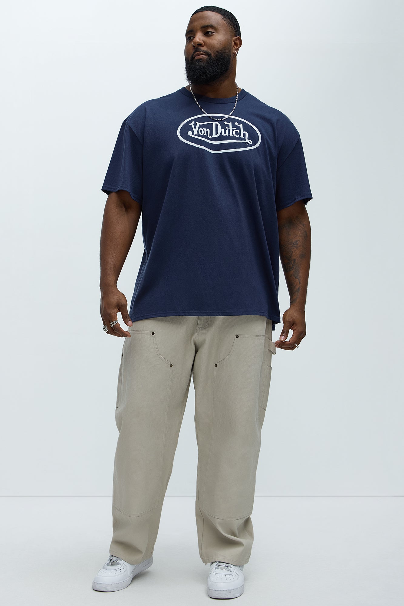 Von Dutch Logo Short Sleeve Tee - Navy - Image 5