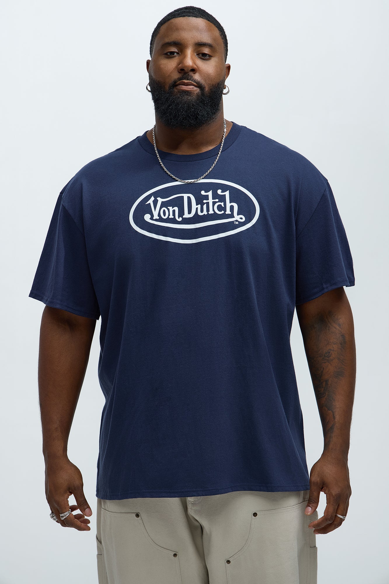 Von Dutch Logo Short Sleeve Tee - Navy - Image 4