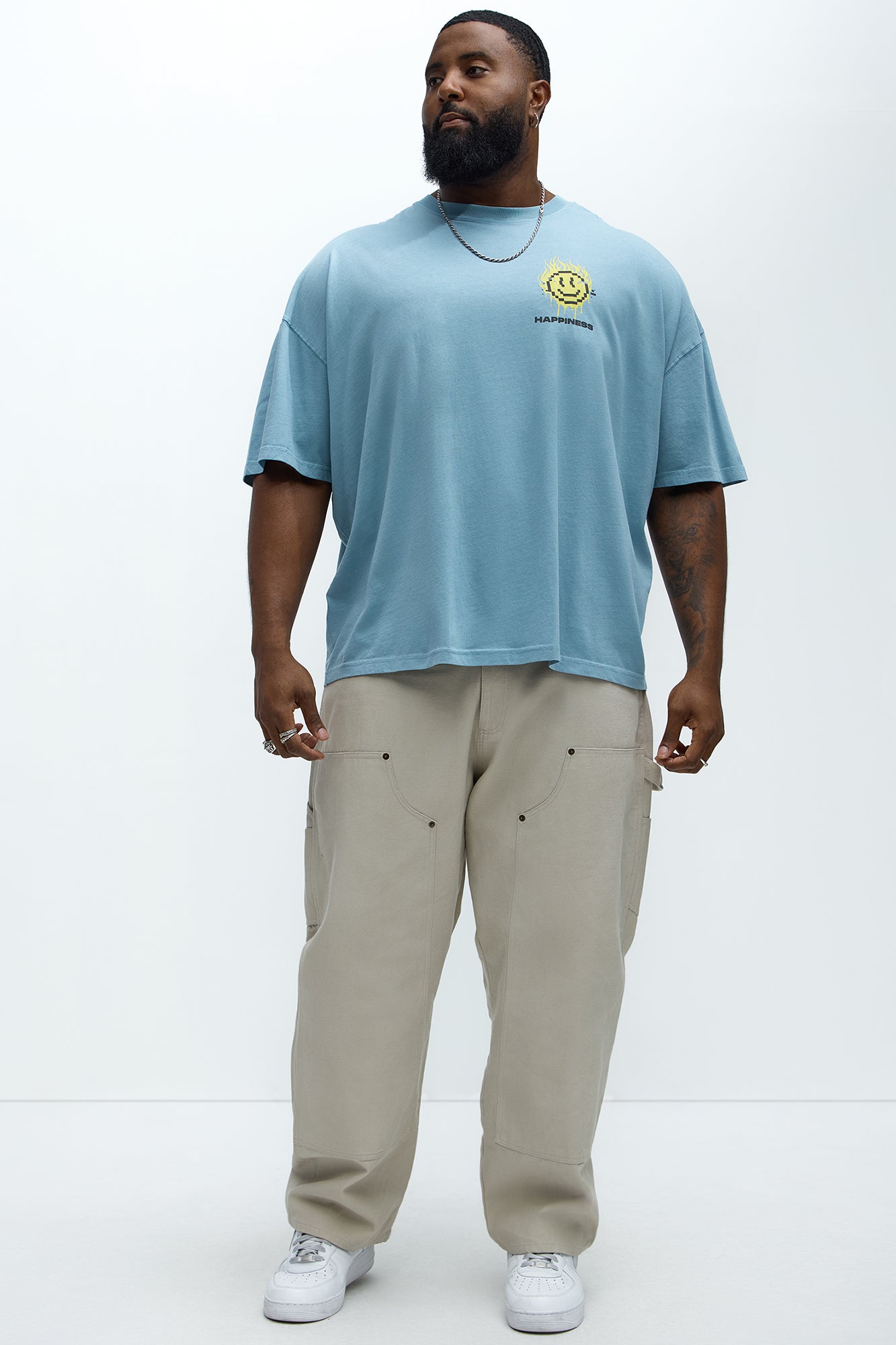 Wellness Oversized Short Sleeve Tee - Light Blue - Image 6
