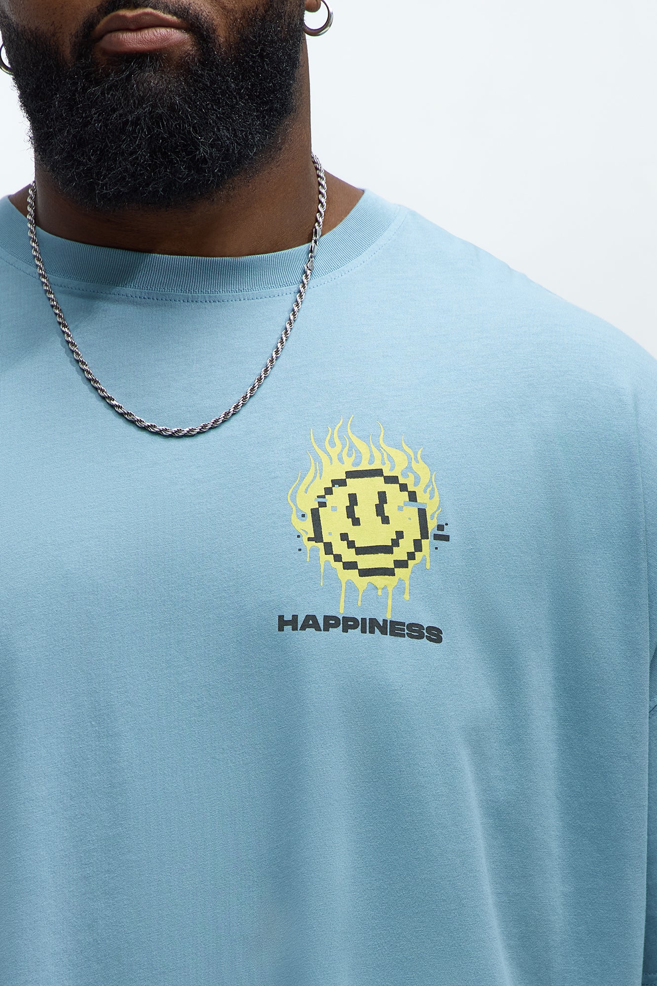 Wellness Oversized Short Sleeve Tee - Light Blue - Image 7