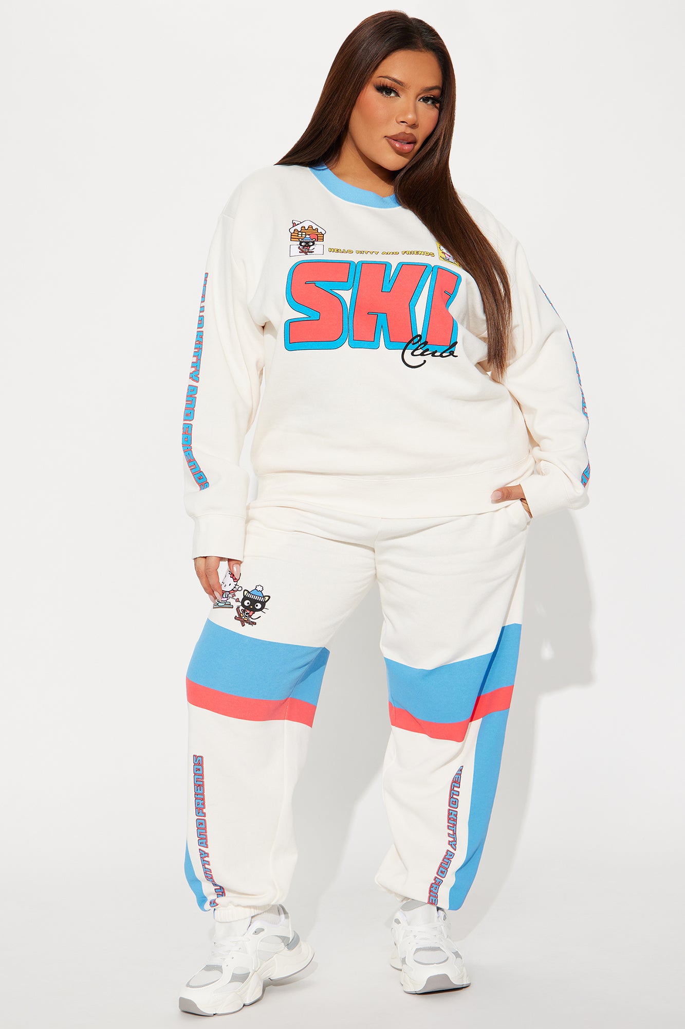 Hello Kitty And Friends Ski Club Sweatshirt - Cream - Image 6