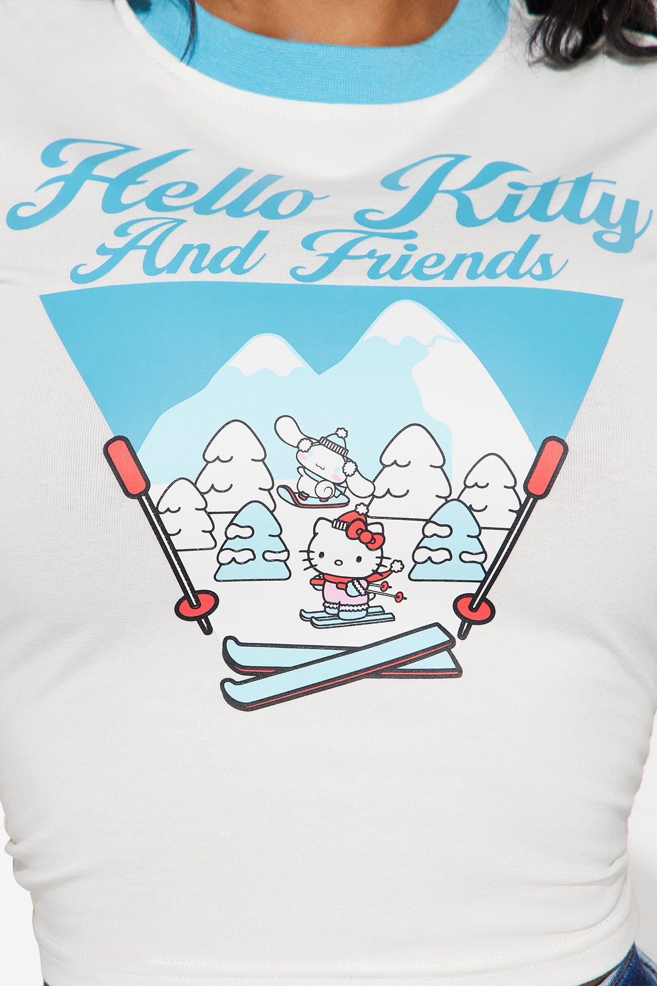 Hello Kitty And Friends Ski Fun Ringer Tee - Off White/combo - Image 3