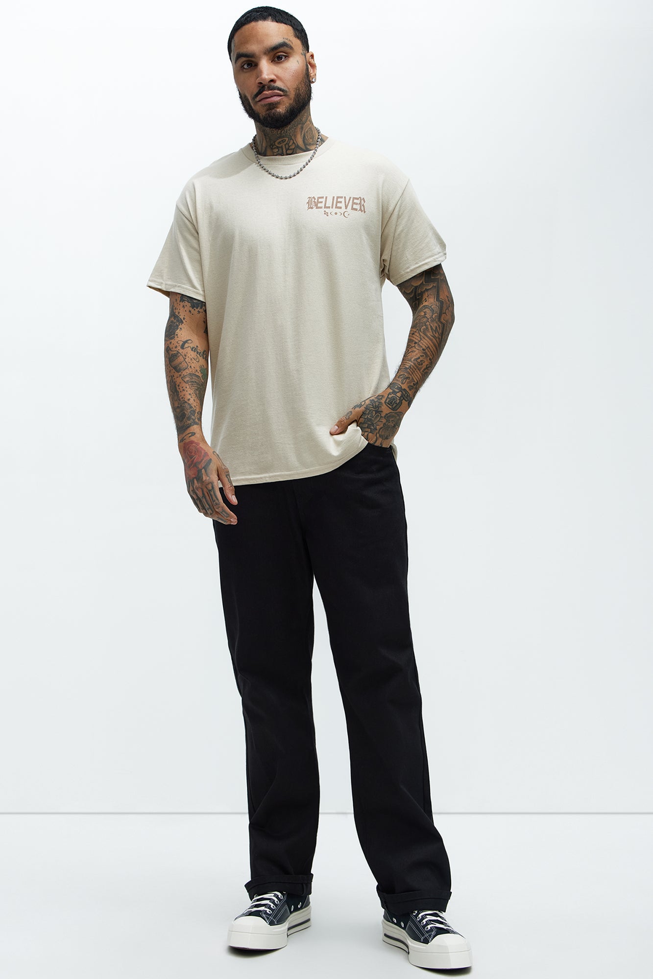 Believer Short Sleeve Tee - Tan - Image 3