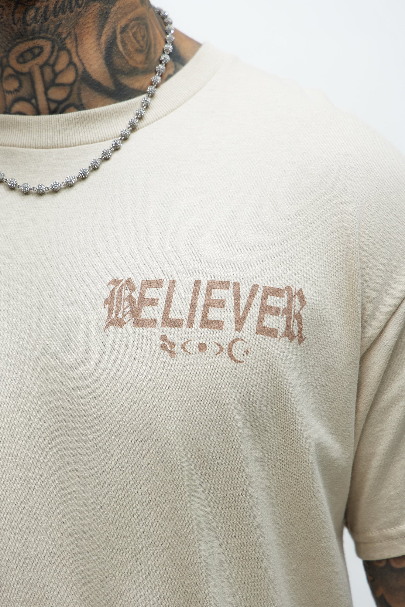 Believer Short Sleeve Tee - Tan - Image 4