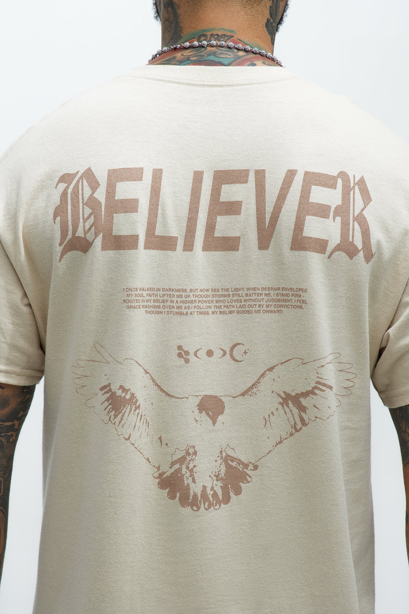 Believer Short Sleeve Tee - Tan - Image 5