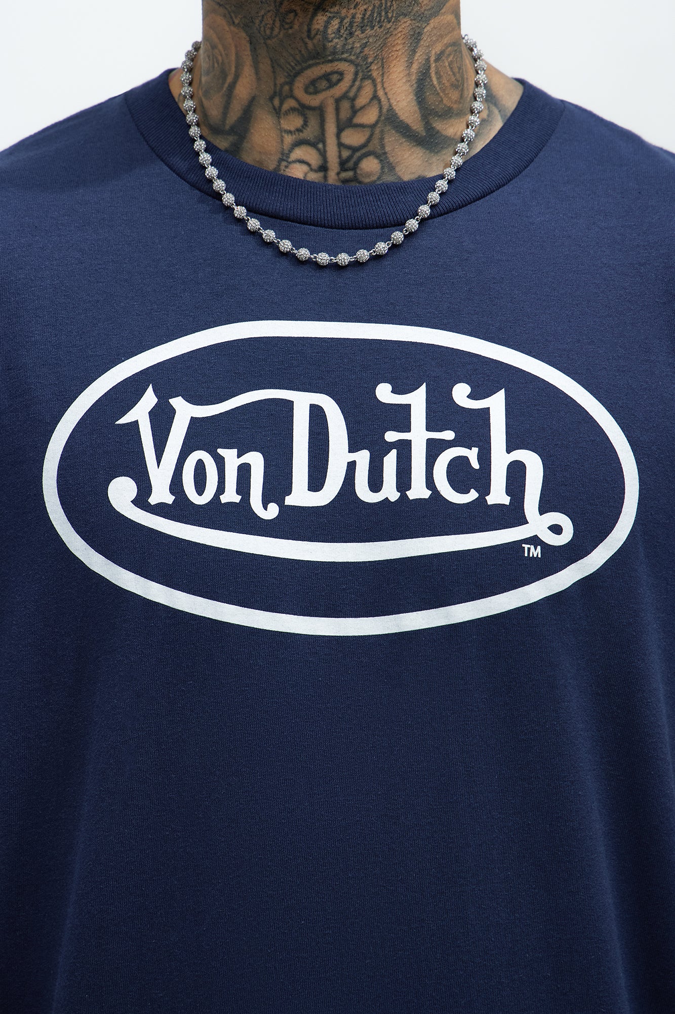 Von Dutch Logo Short Sleeve Tee - Navy - Image 3