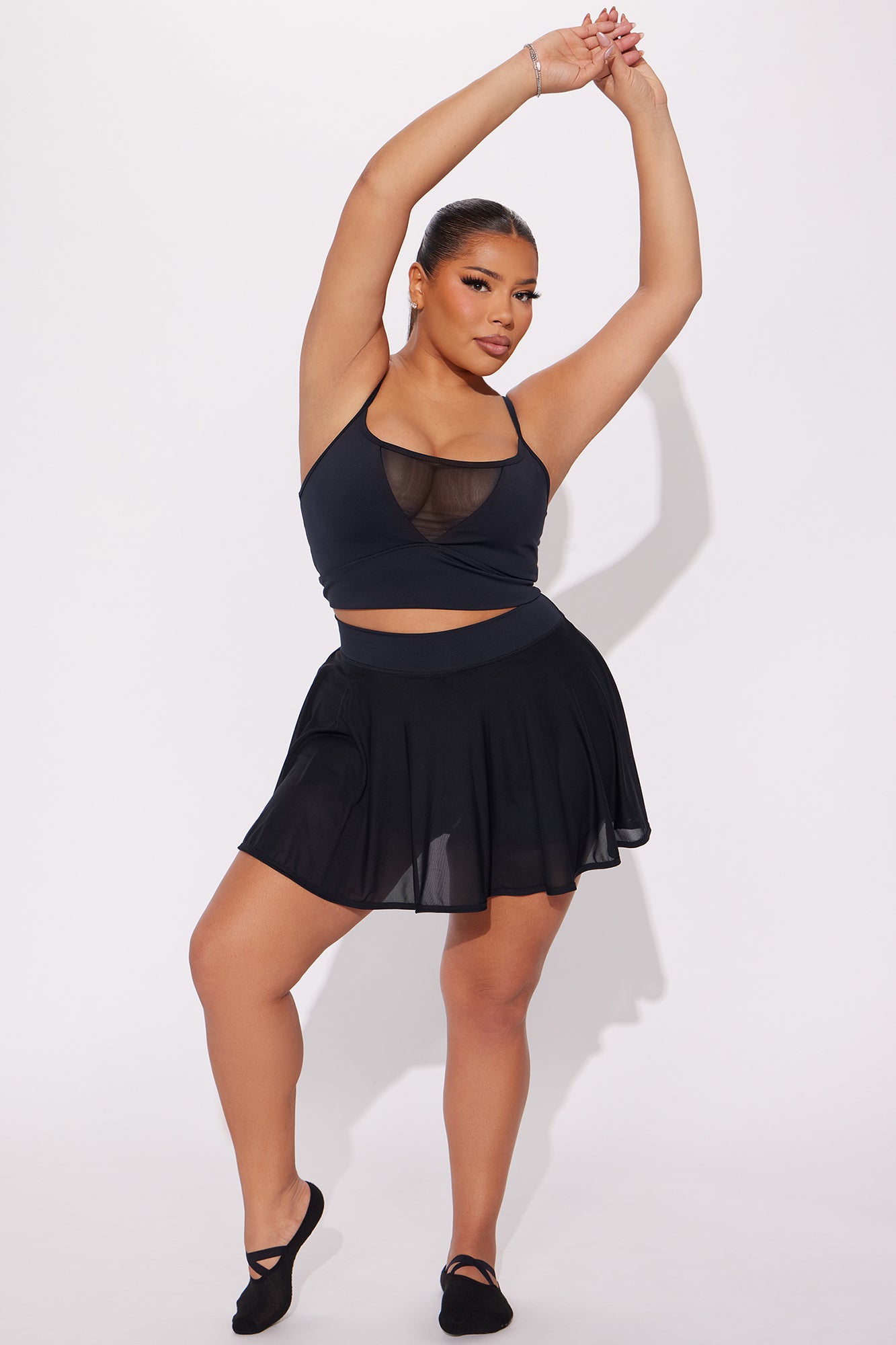 En Pointe Elevate Active Skirt Set - Black - Image 5