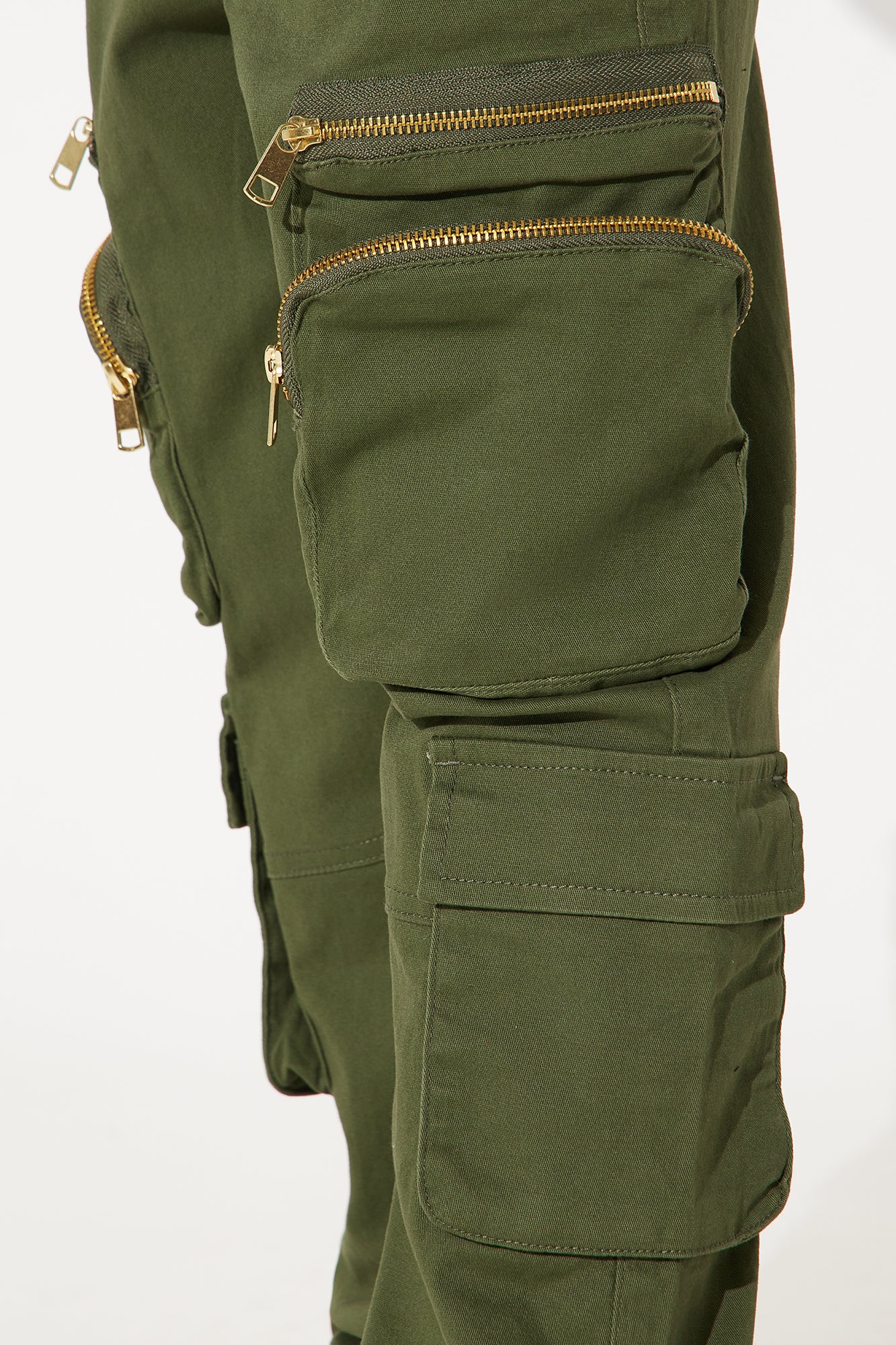 Mini Strong & Tough Cargo Twill Pant - Olive - Image 3