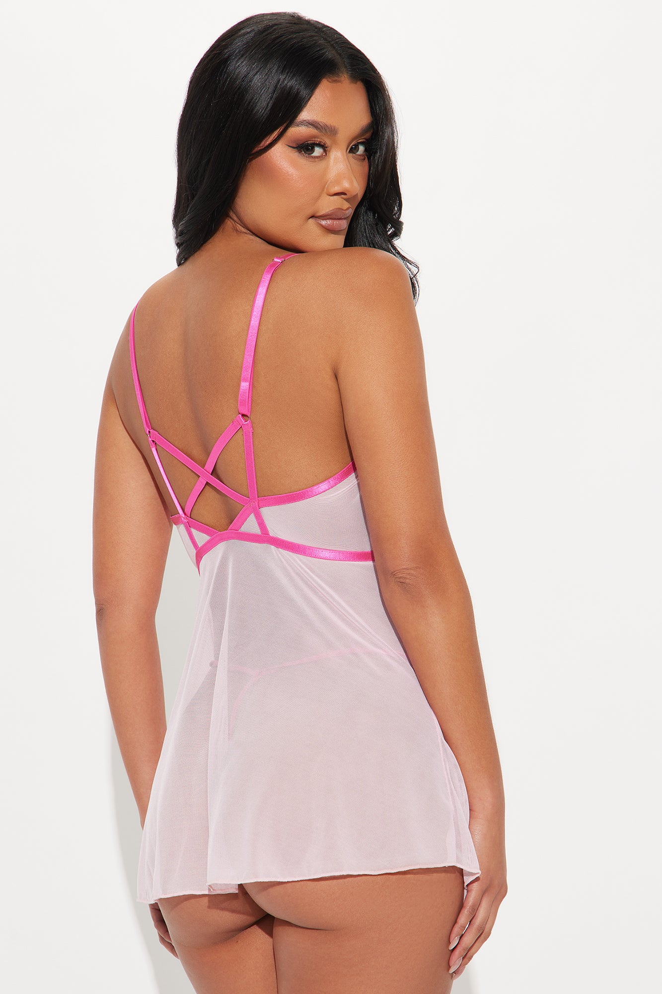 Bianca Sweet Heart Babydoll Set - Pink/combo - Image 3