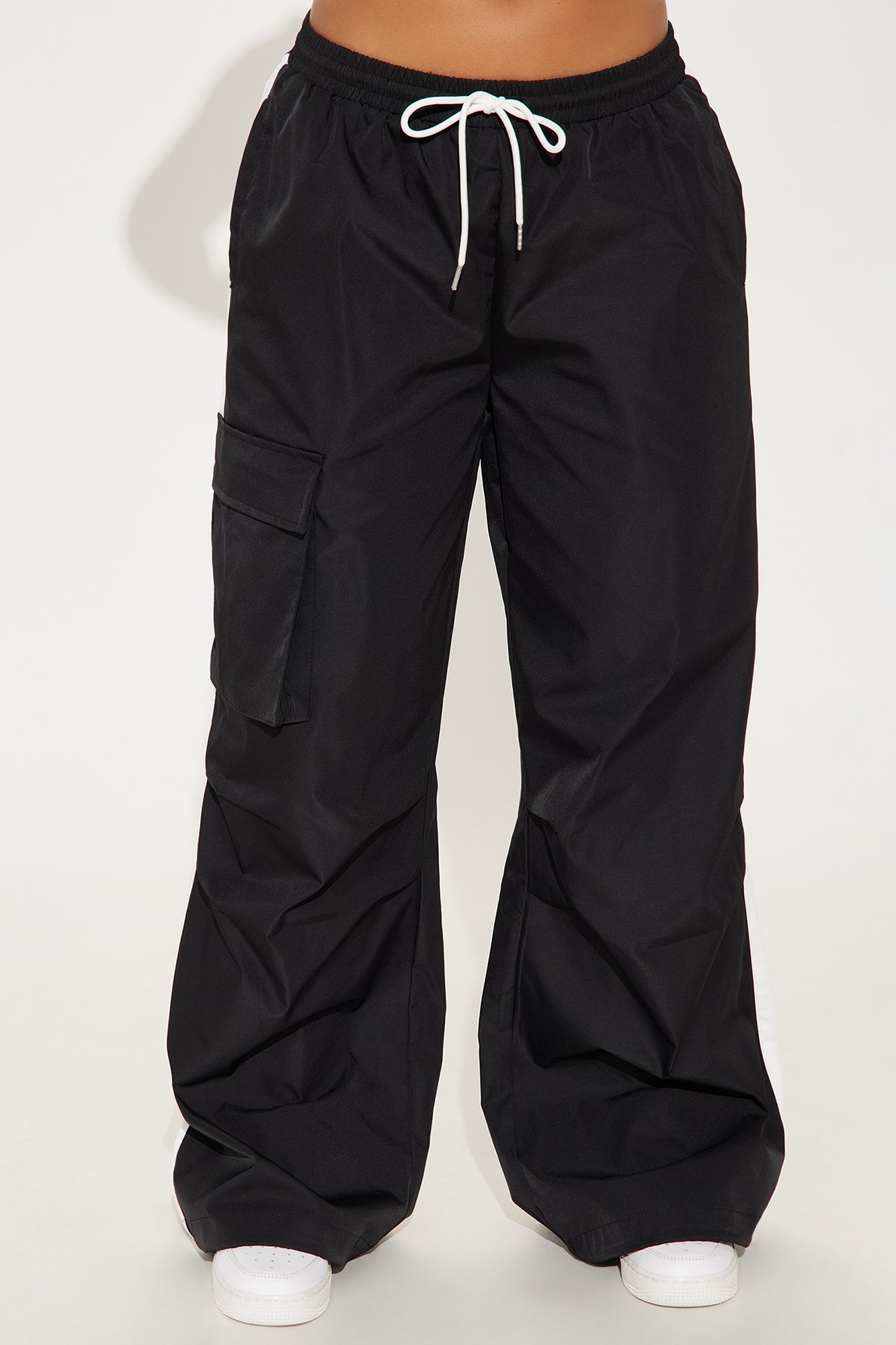 Catch Up On Me Windbreaker Track Jogger - Black/combo - Image 3