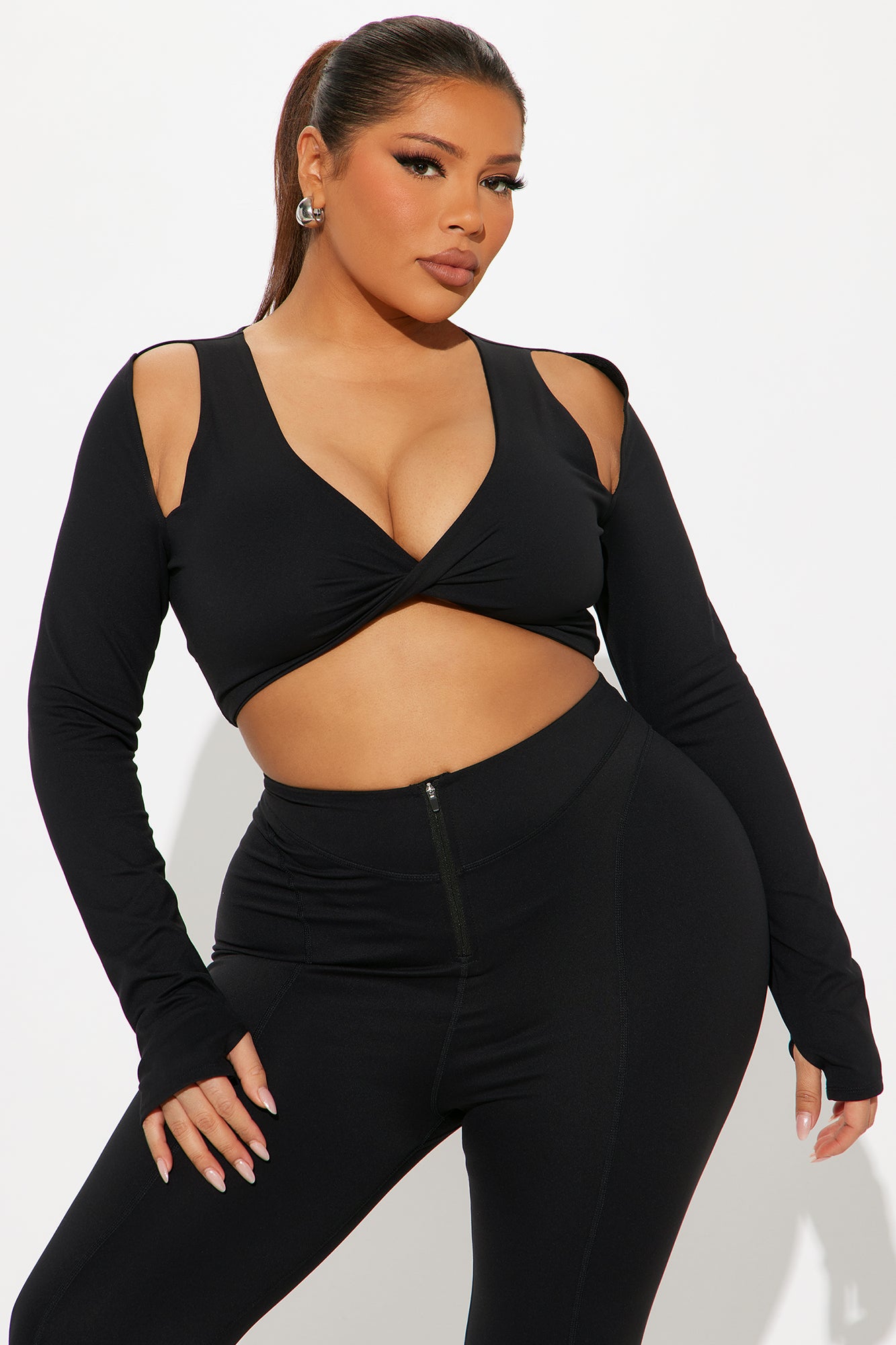 Balance On It Super Soft Active Top - Black - Image 5