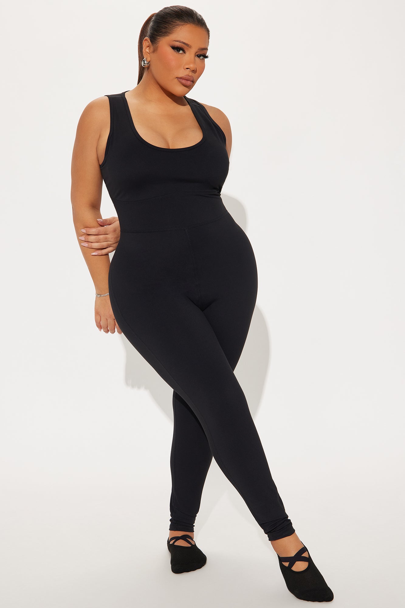 Natural Curve Super Soft Active Jumpsuit - Black - Image 6