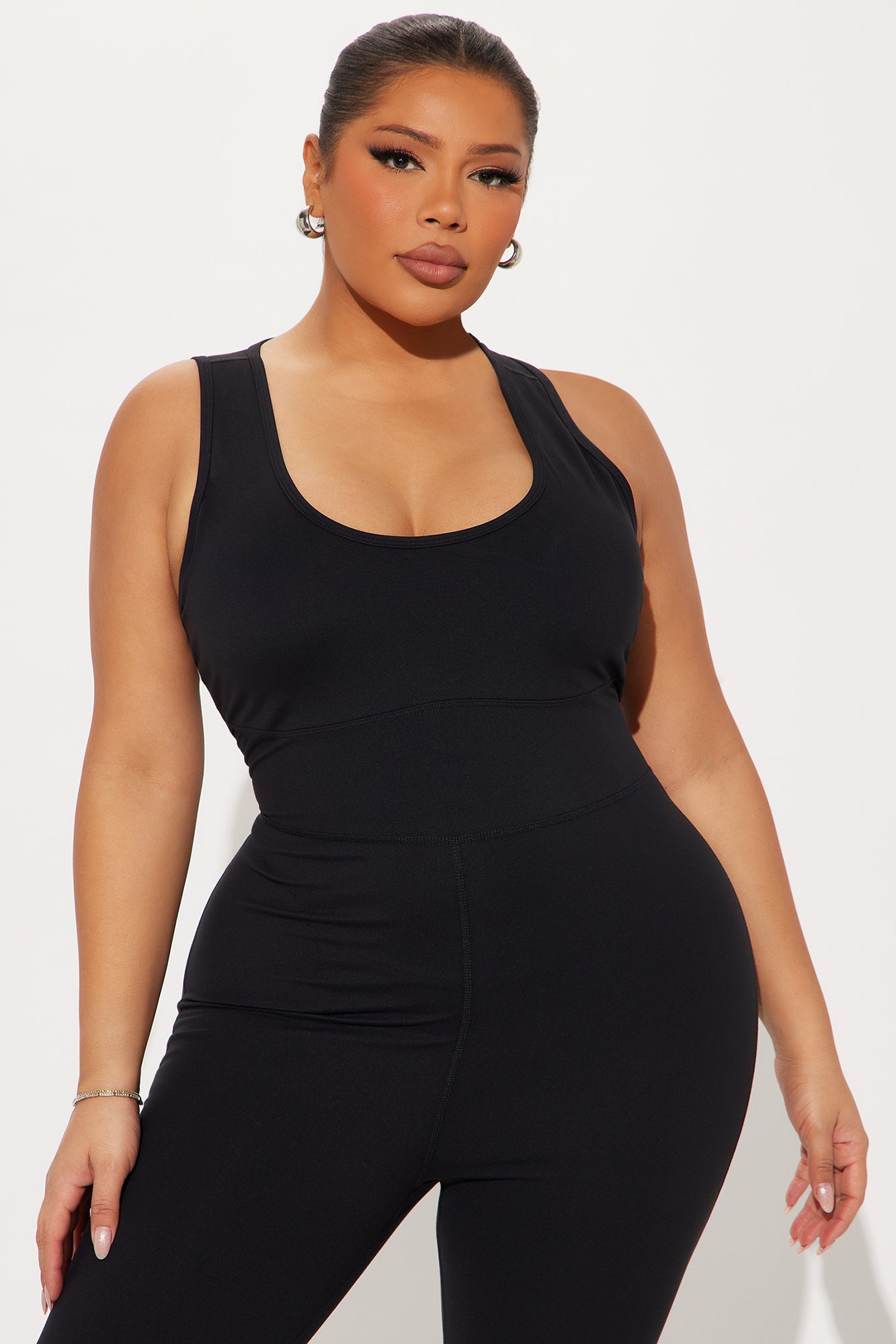Natural Curve Super Soft Active Jumpsuit - Black - Image 7