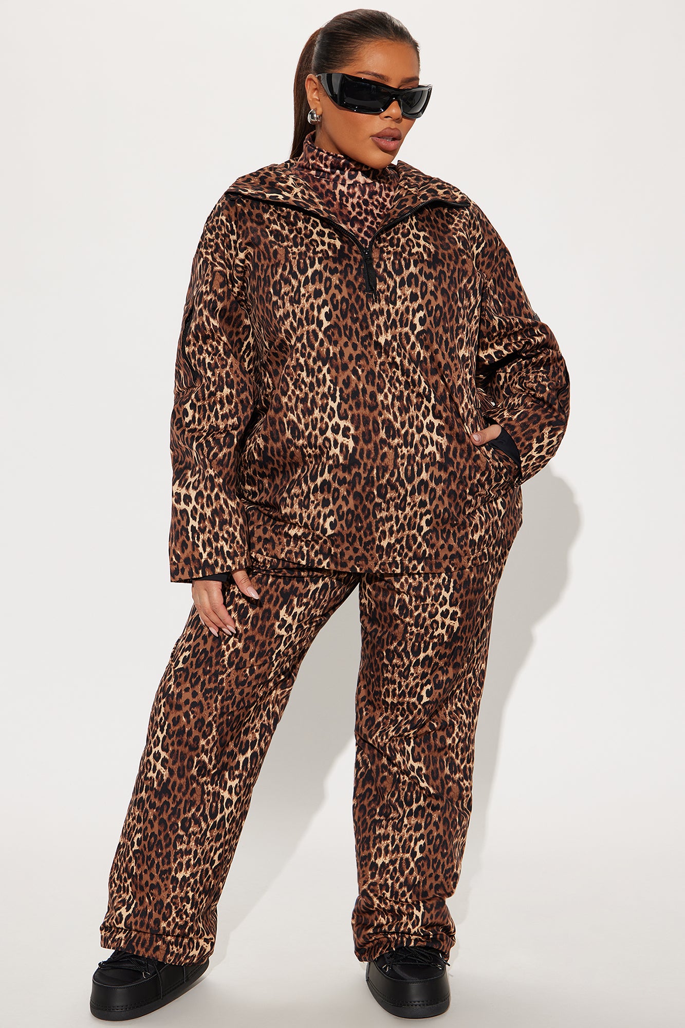 Snow Much Fun Snowboard Jacket - Leopard - Image 13