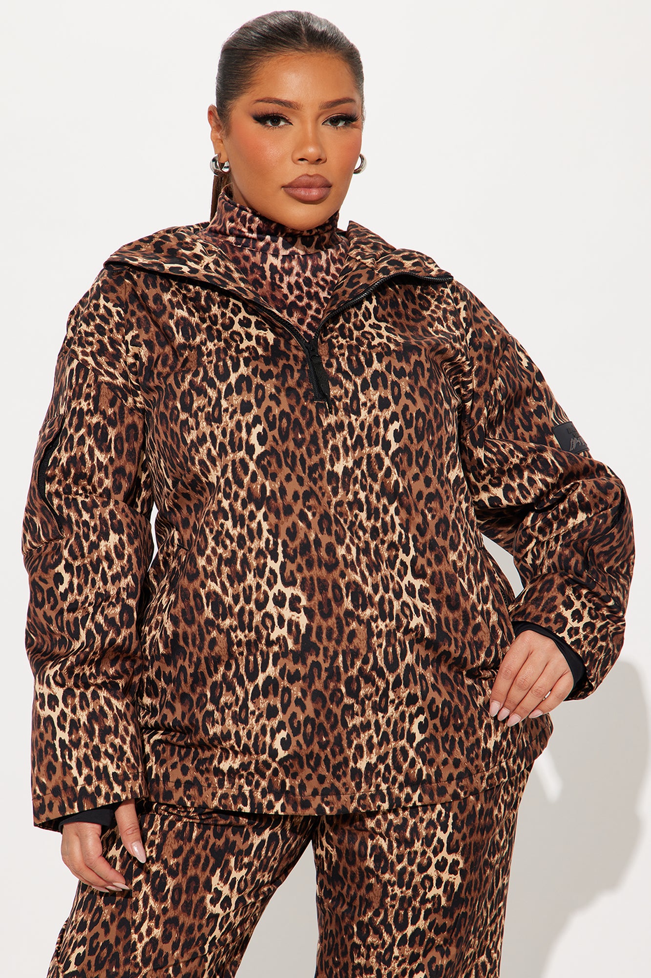 Snow Much Fun Snowboard Jacket - Leopard - Image 12