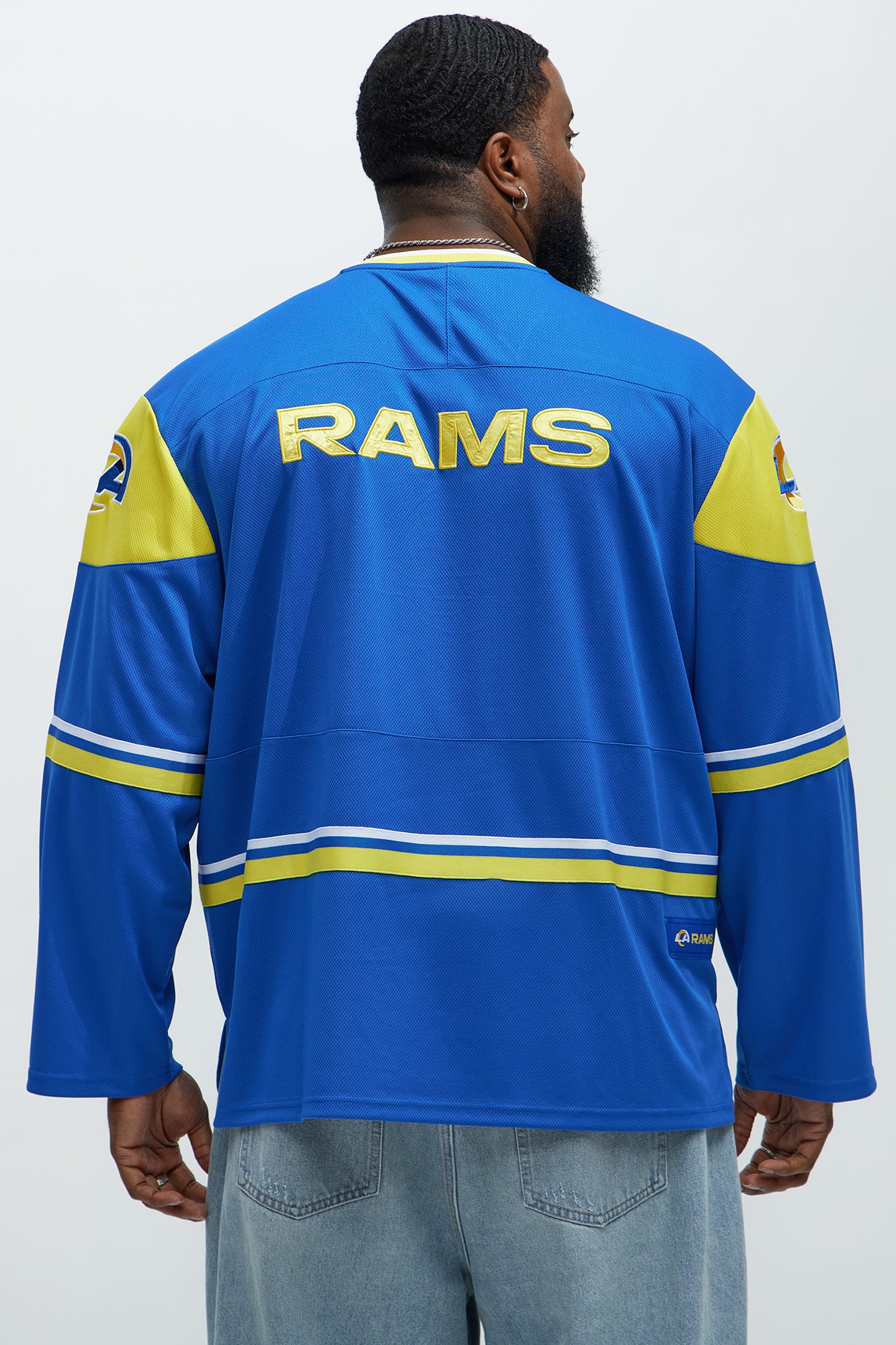 Rams Hat Trick Hockey Top - Blue/Gold - Image 10