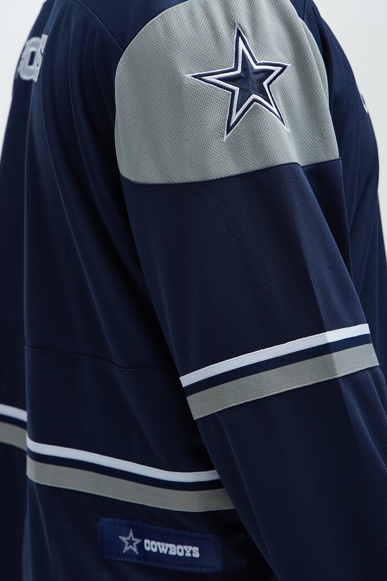 Cowboys Hat Trick Hockey Top - White/Blue - Image 9