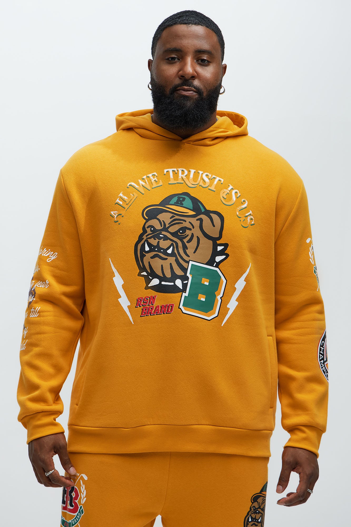 Bully University Hoodie - Yellow - Image 8