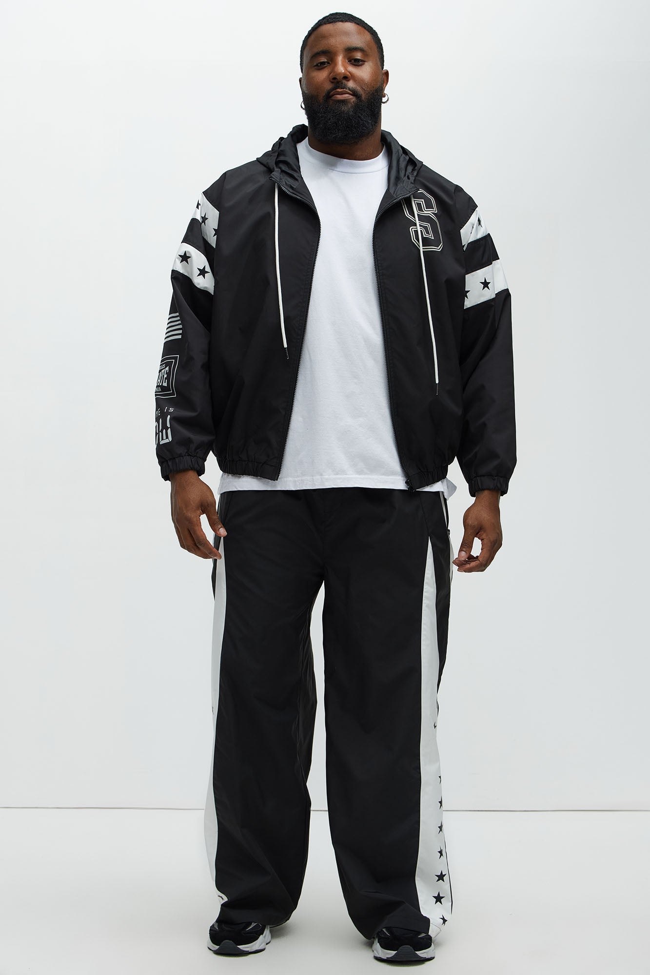 All Star Active Jacket - Black/White - Image 8