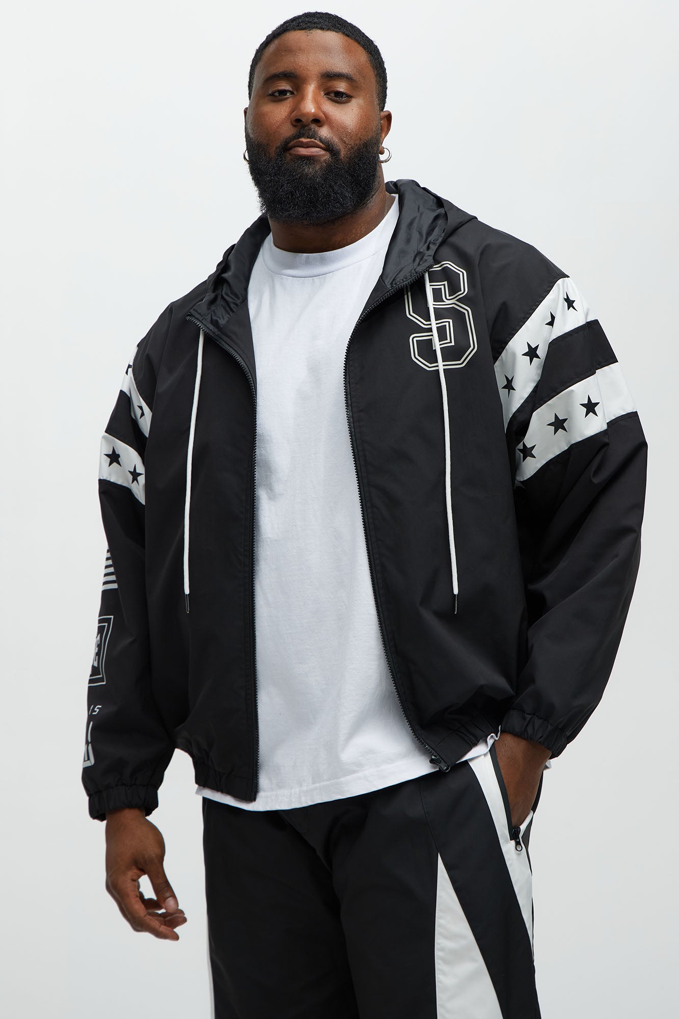All Star Active Jacket - Black/White - Image 9