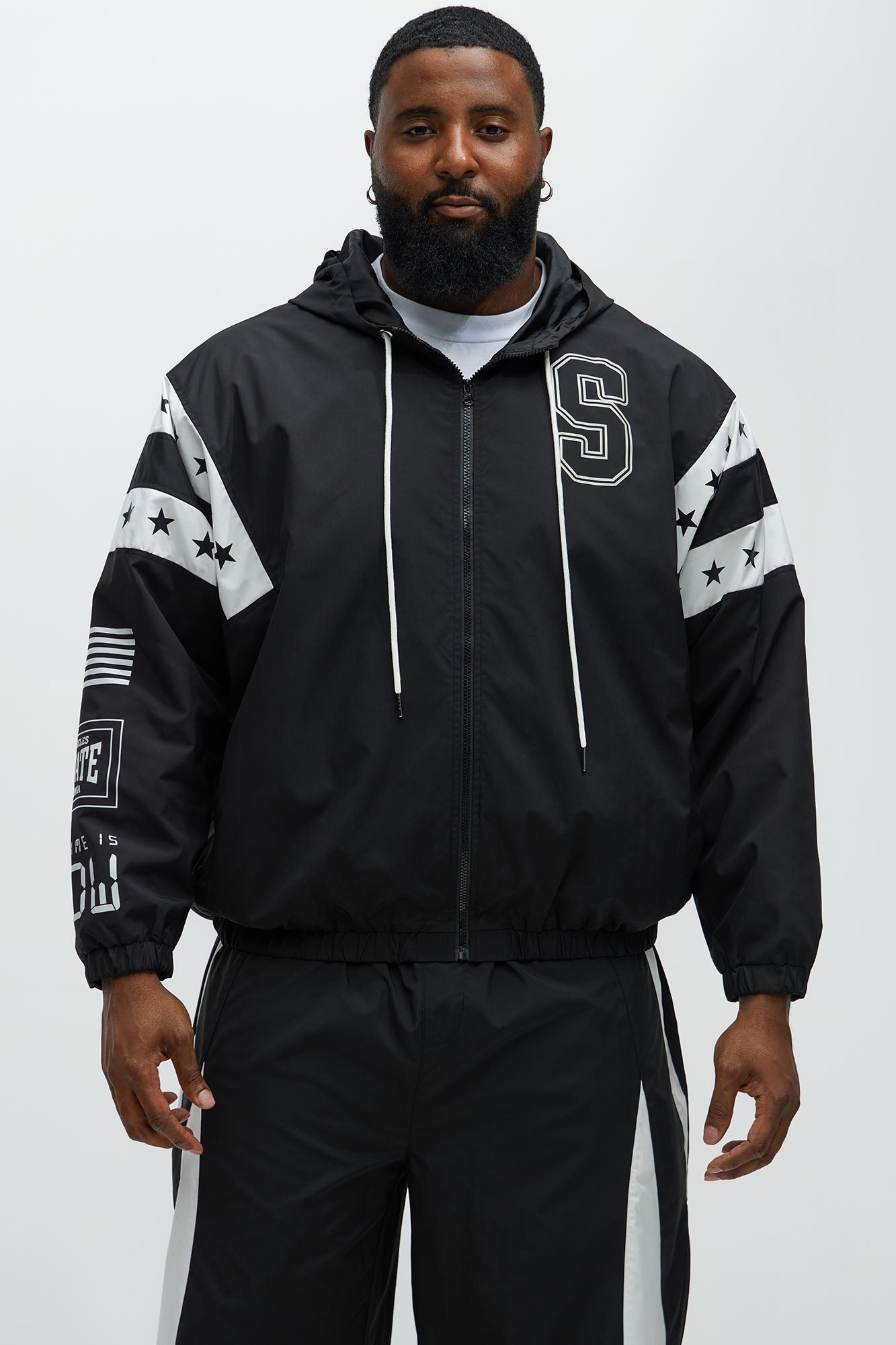 All Star Active Jacket - Black/White - Image 7