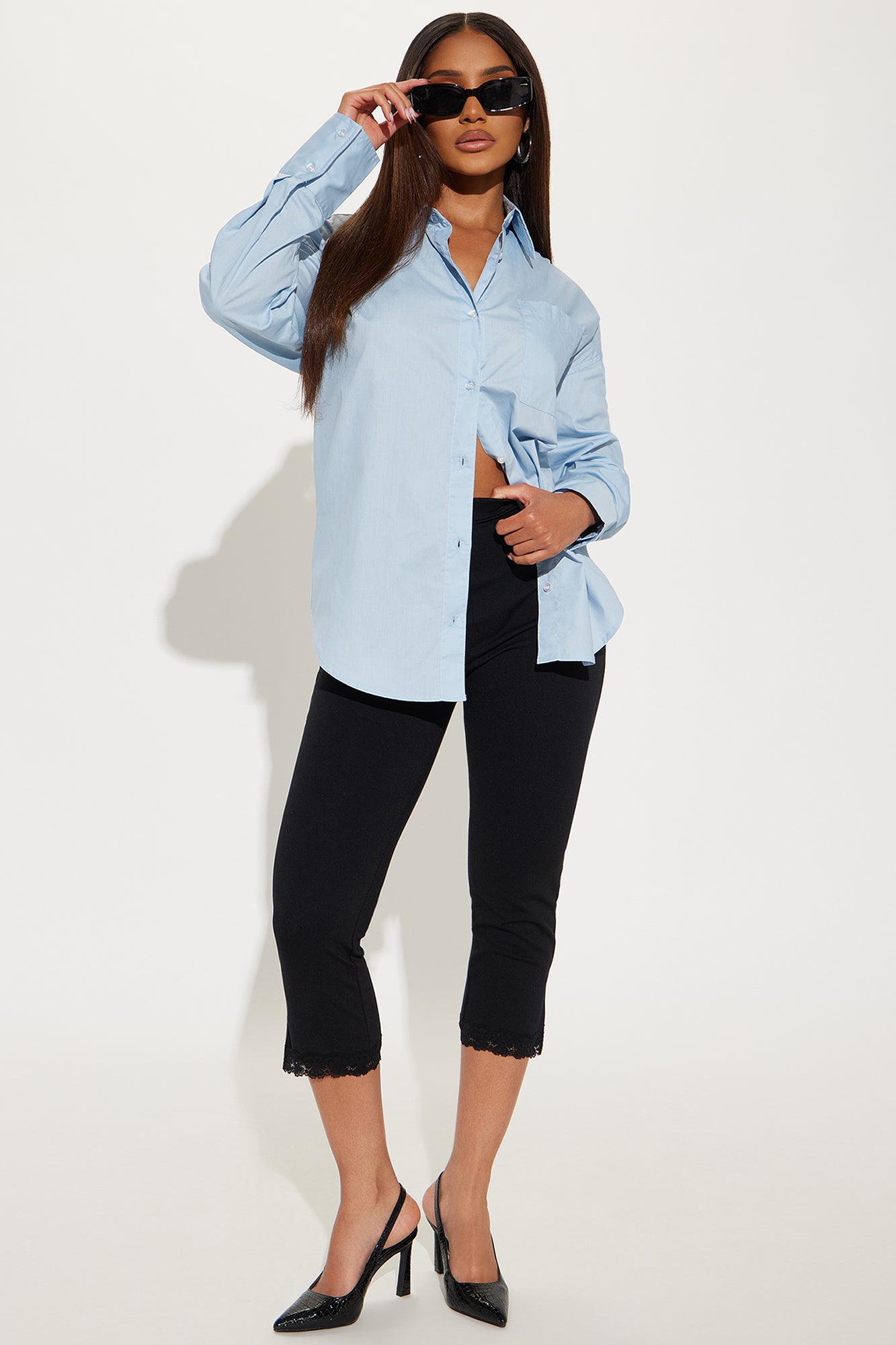 Seaside Lobster Poplin Shirt - Blue - Image 3