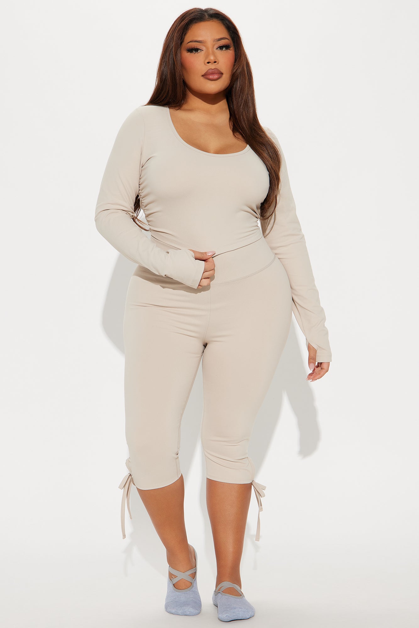 Glow Super Soft Active Top - Light Taupe - Image 6