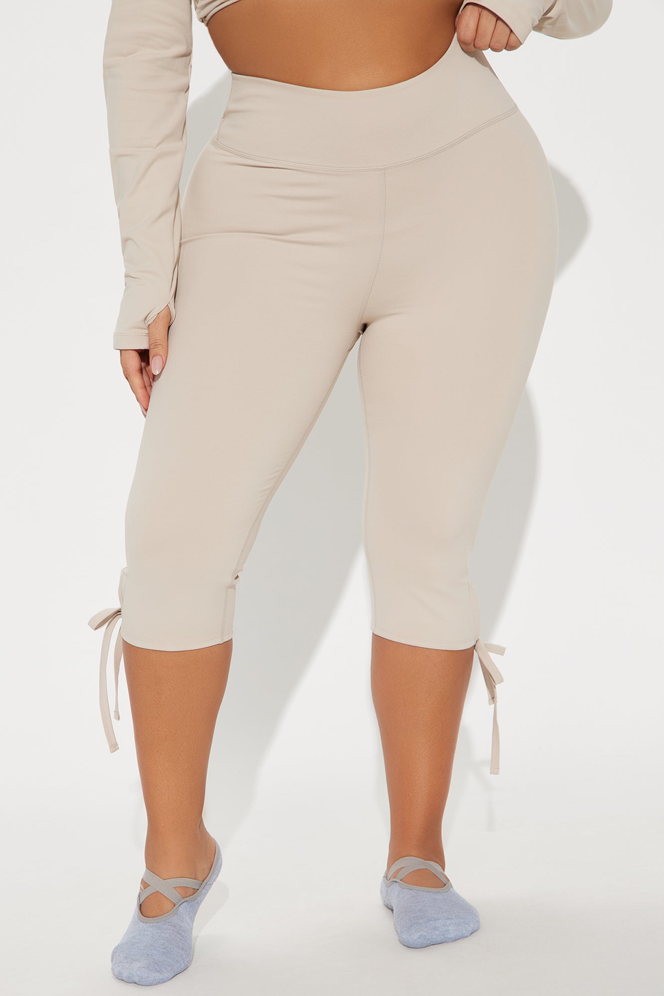 Pirouette Super Soft Active Capri - Light Taupe - Image 7