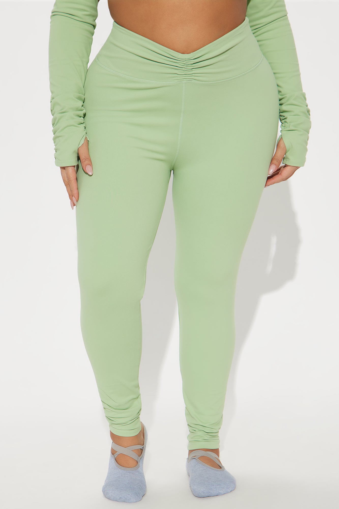 Barre Baddie Super Soft Active Legging - Sage - Image 6