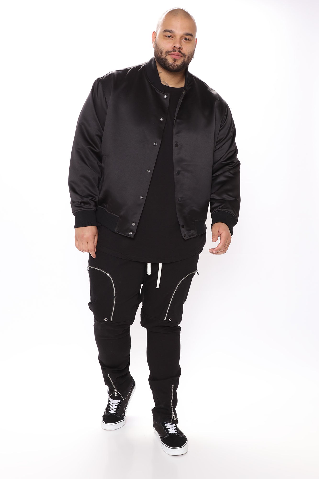 Ashton Essential Bomber Jacket - Black - Image 3