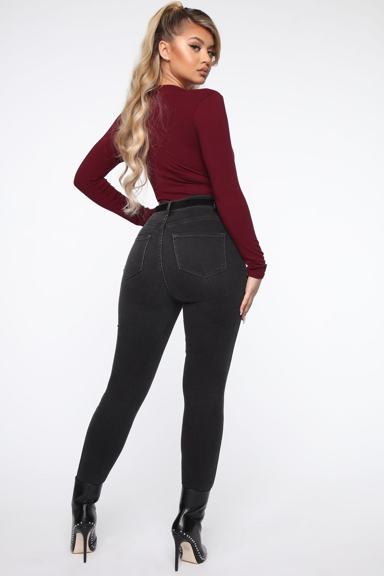 Voted Most Liked Bodysuit - Wine - Image 5