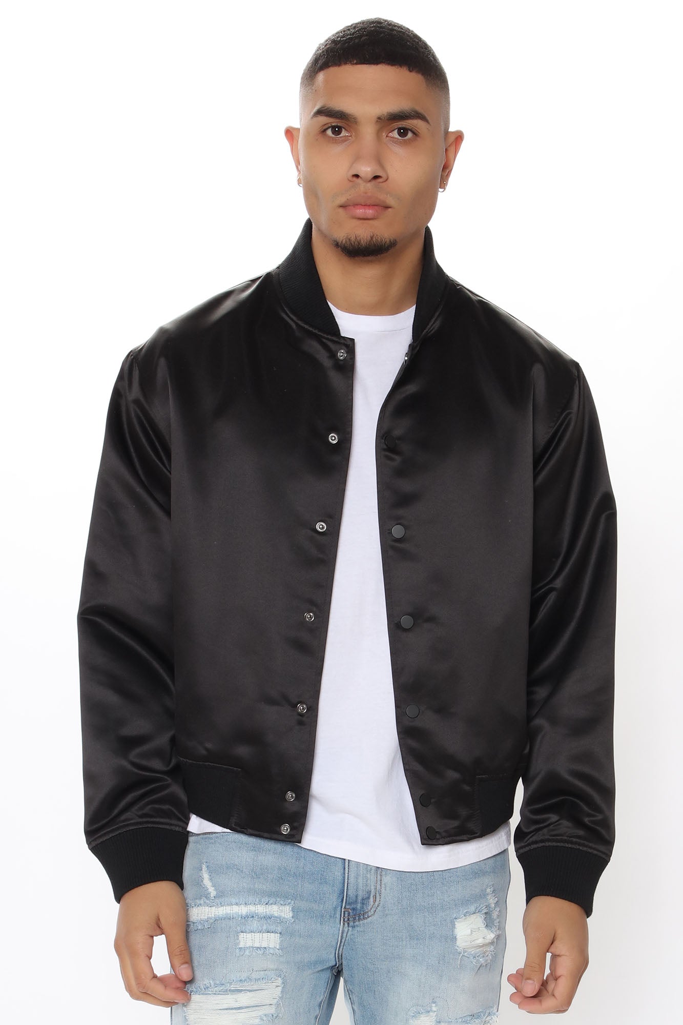 Ashton Essential Bomber Jacket - Black - Image 5