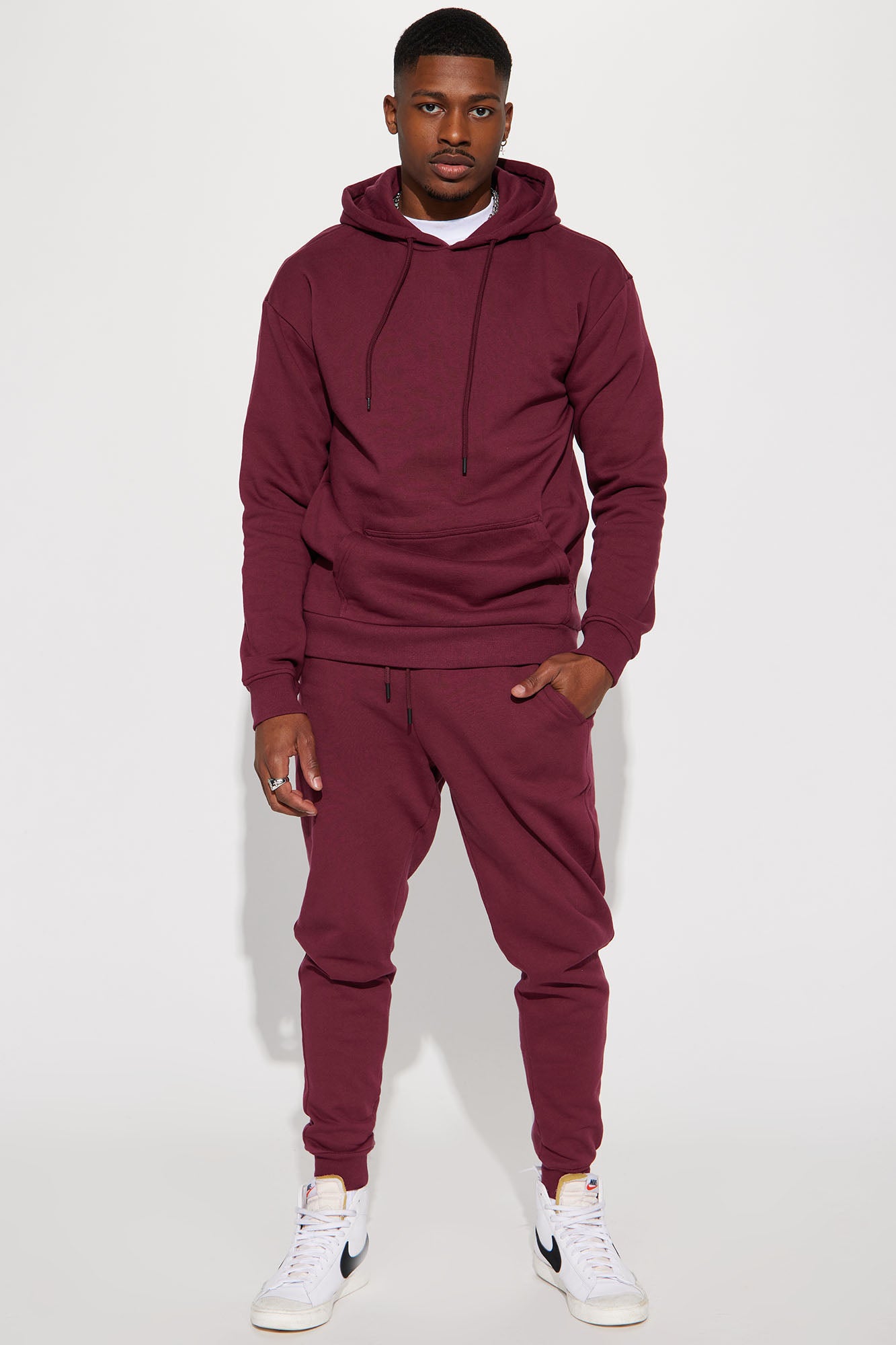 Tyson Hoodie - Burgundy - Image 3