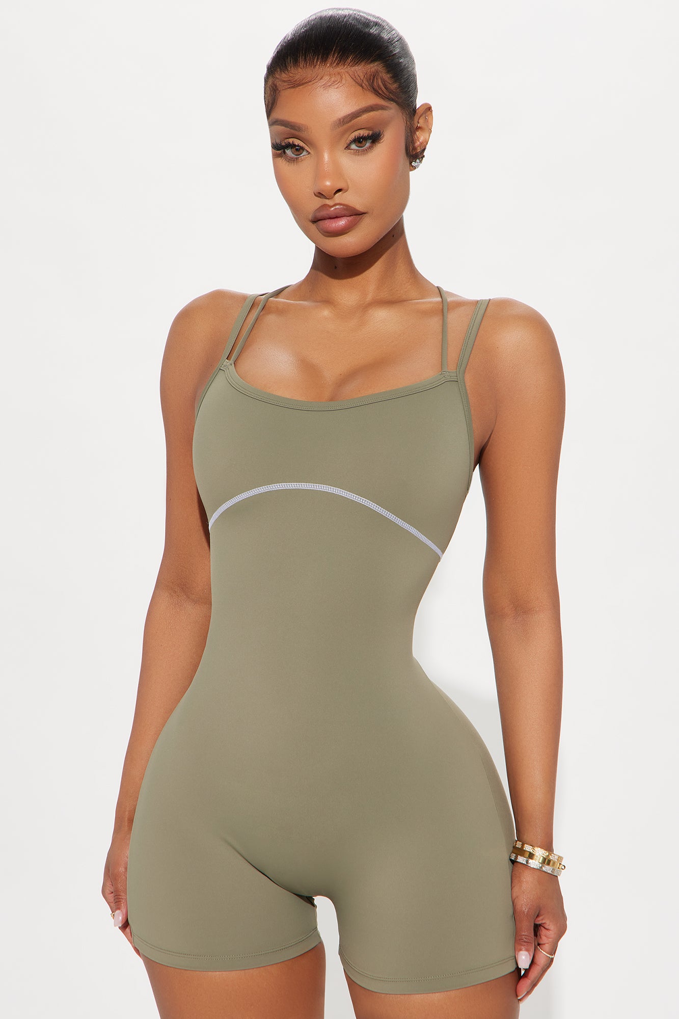In Harmony Active Romper - Sage - Image 3