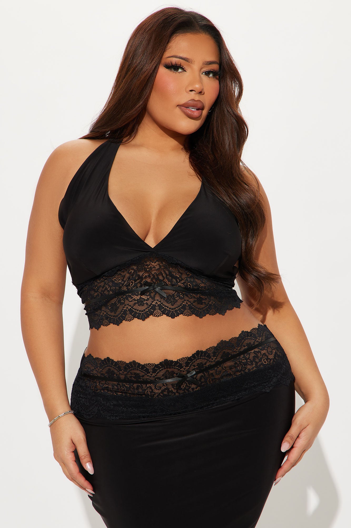 Angelic Energy Lace Skirt Set - Black - Image 5