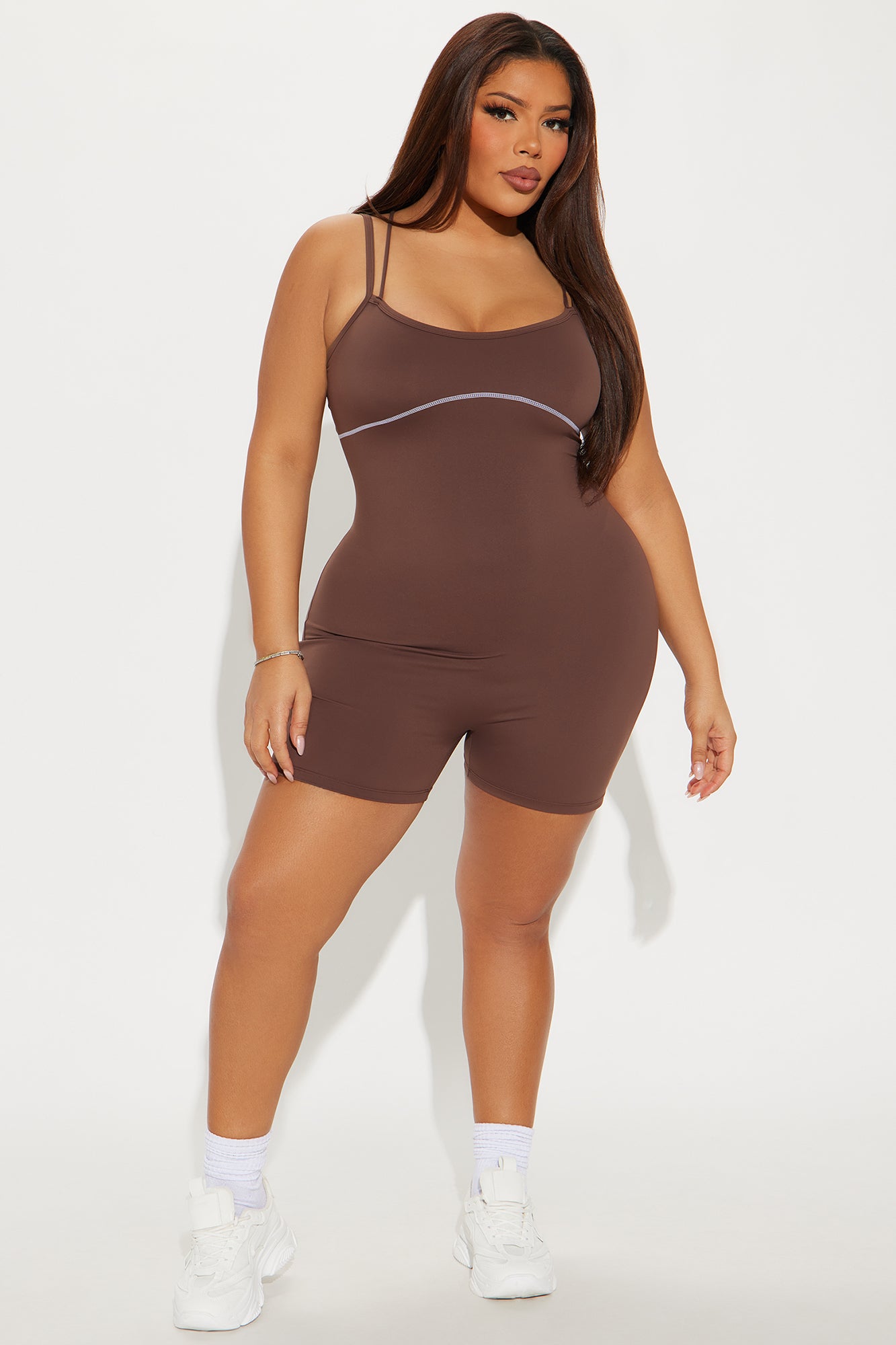 In Harmony Active Romper - Chocolate - Image 5