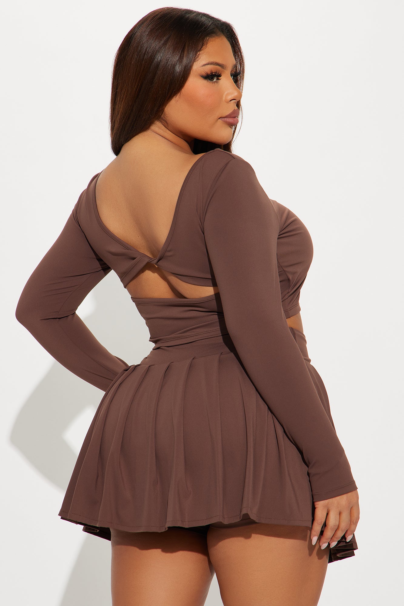 Got That Glow Active Top - Chocolate - Image 6