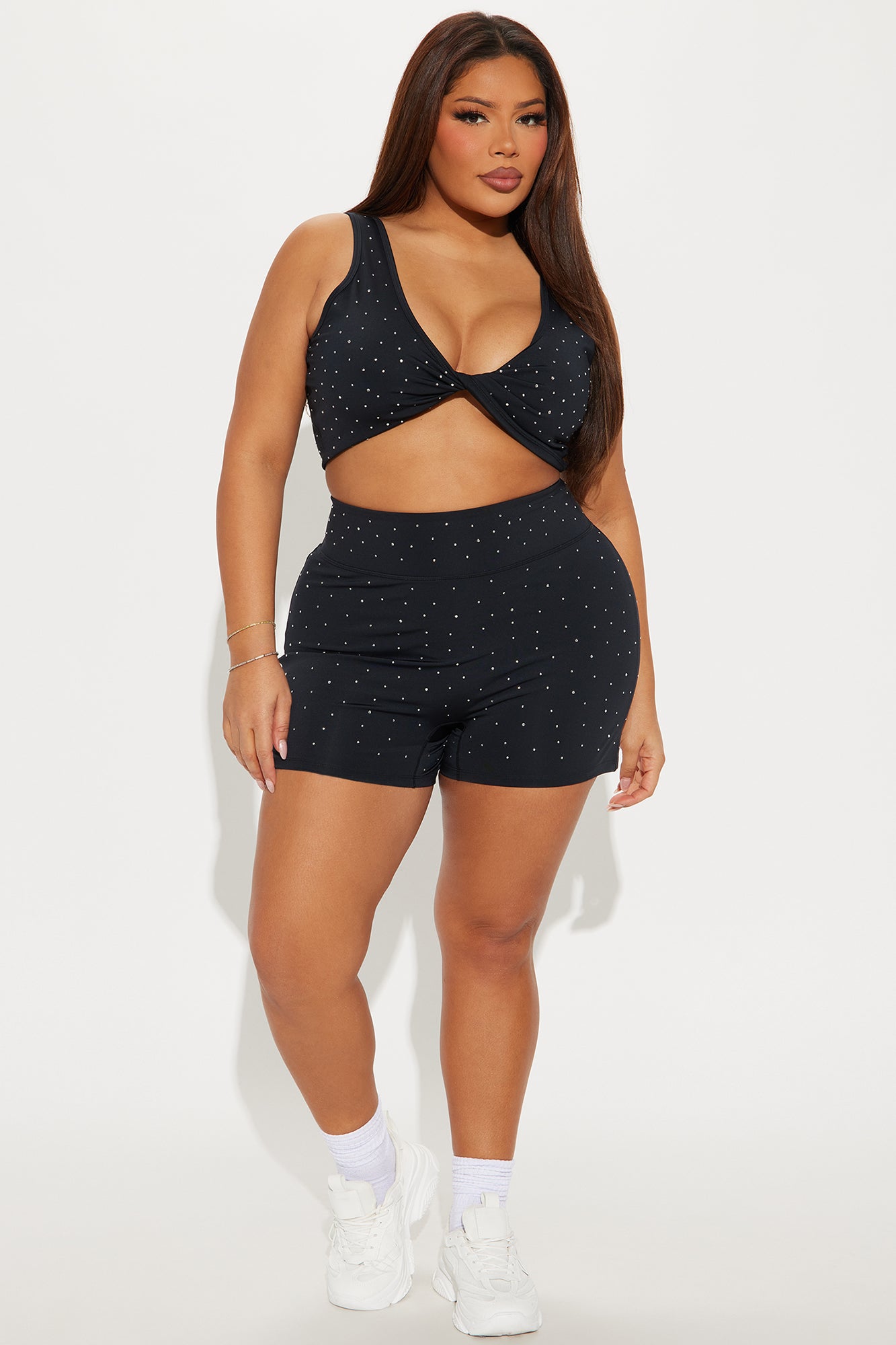 Tranquility Rhinestone Elevate Active Set - Black - Image 5
