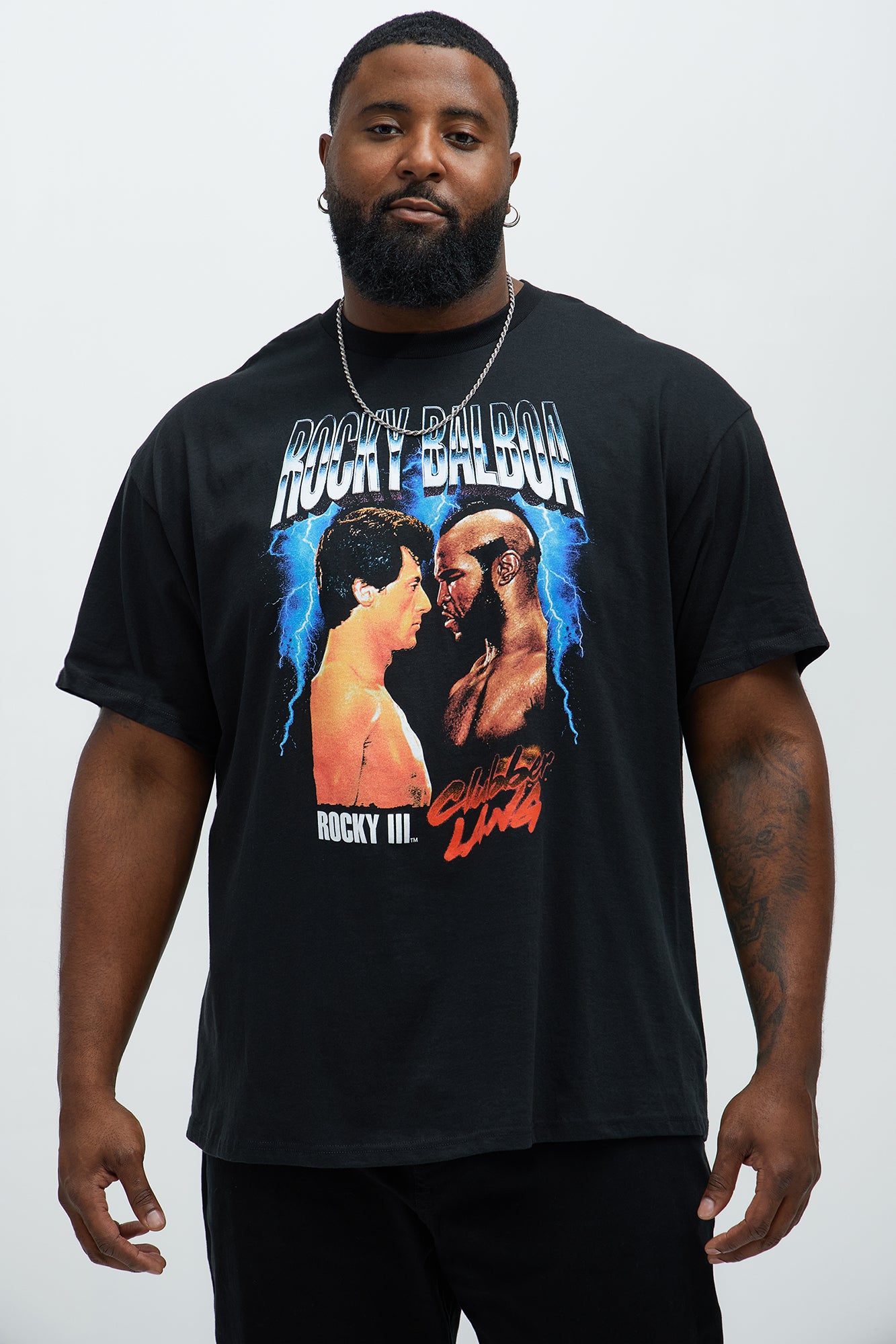 Rocky Vs Balboa Short Sleeve Tee - Black - Image 4
