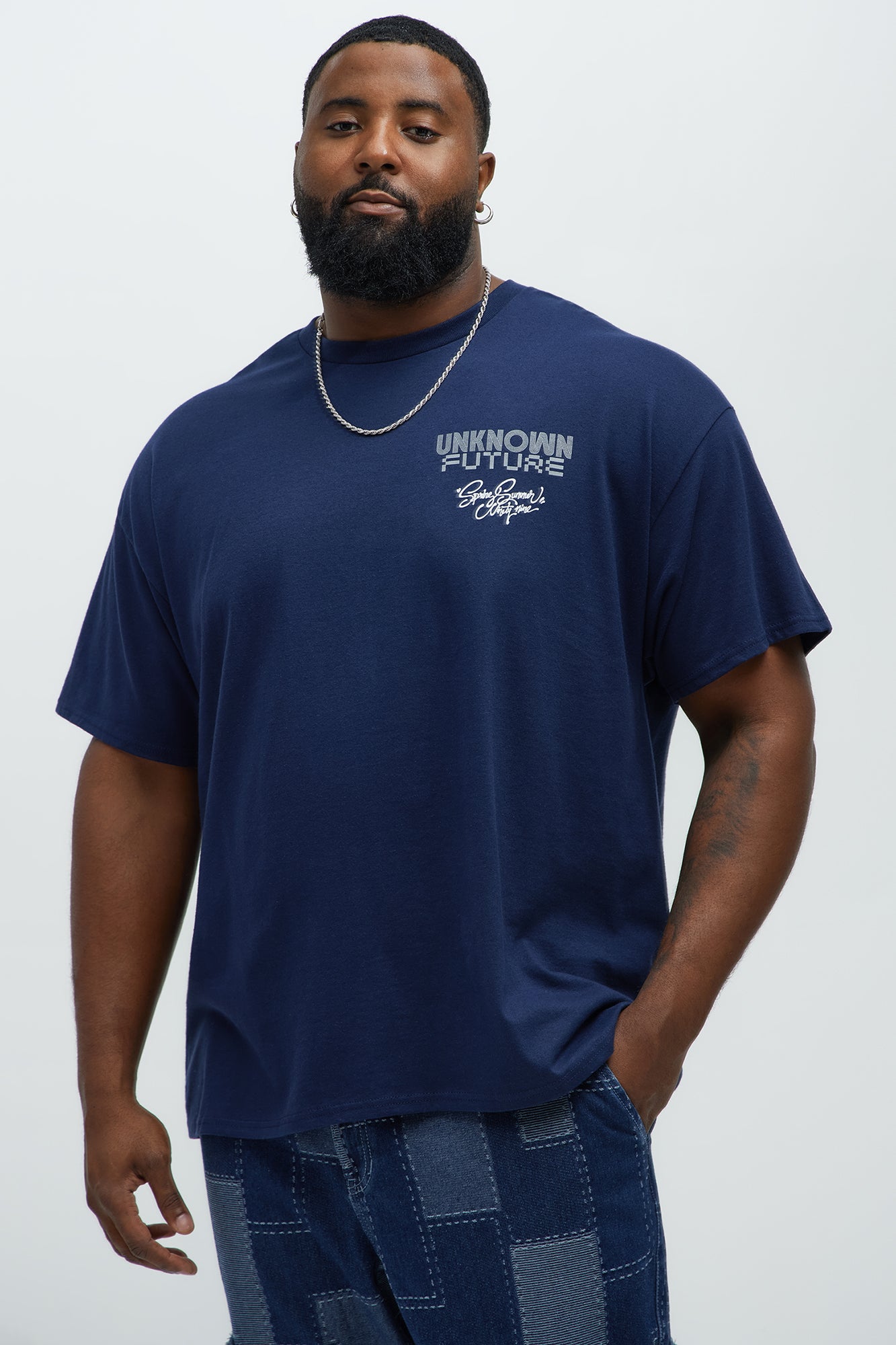 Unknown Future Forever Short Sleeve Tee - Navy - Image 5