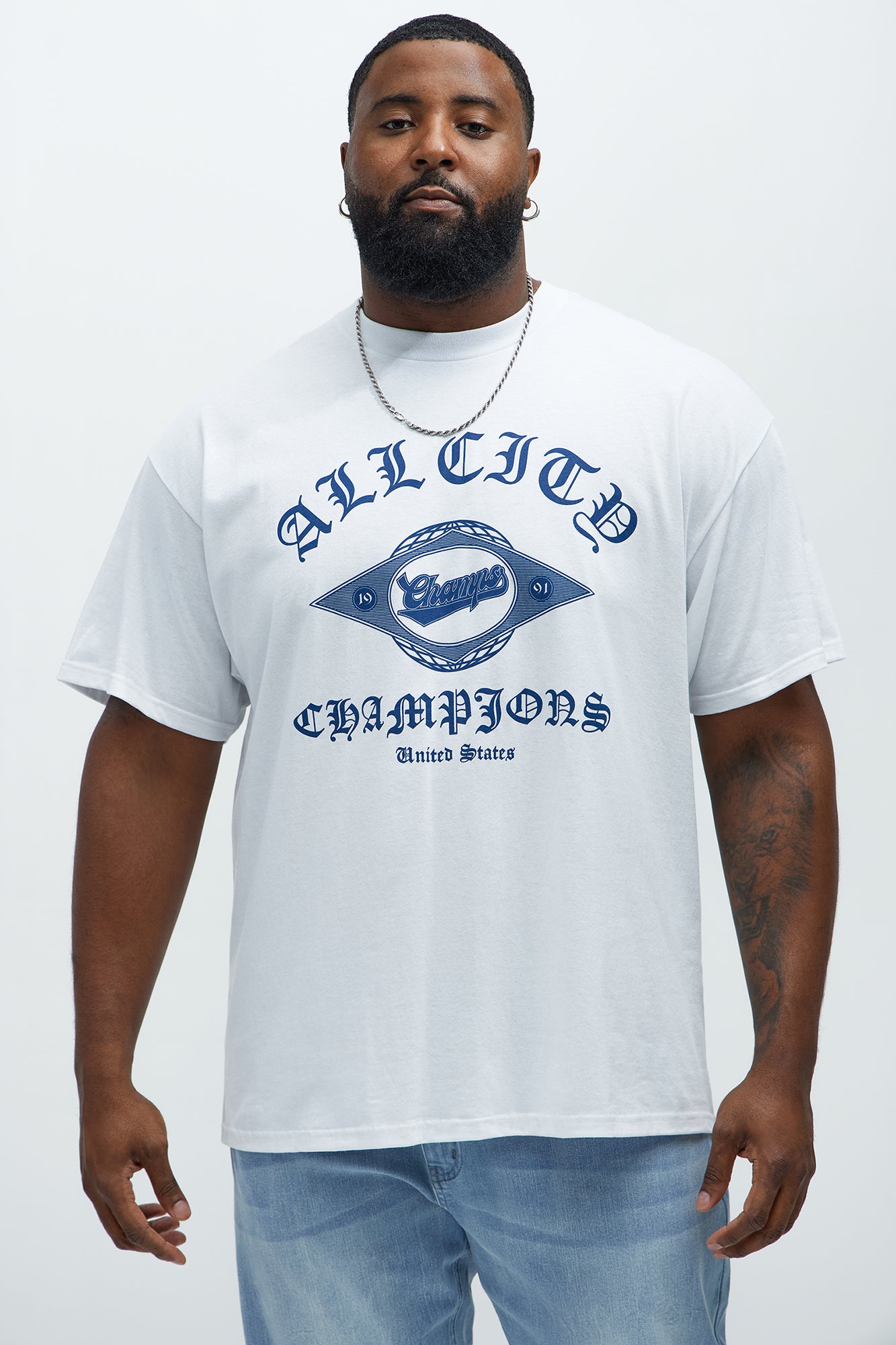 All City Champs Short Sleeve Tee - White - Image 4