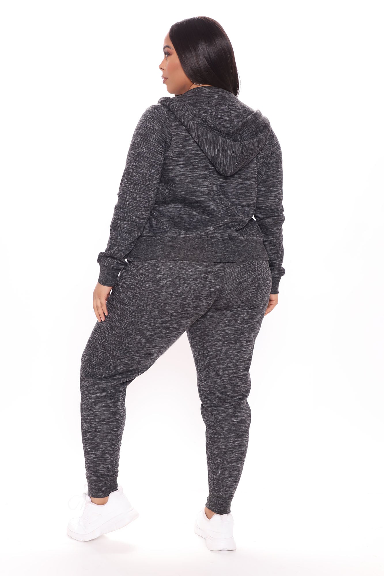 Relaxed Vibe Joggers - Marled Black - Image 8