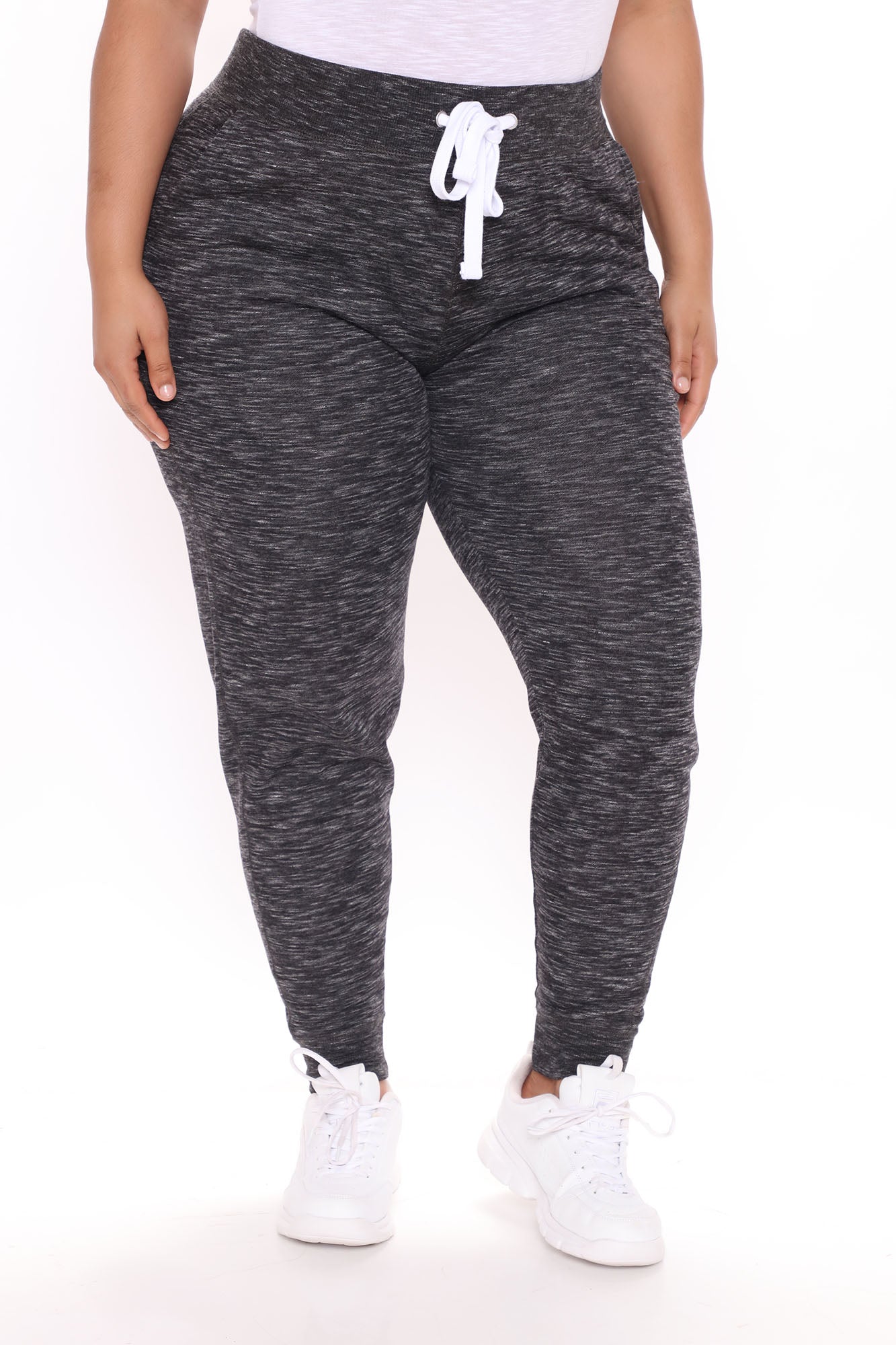 Relaxed Vibe Joggers - Marled Black - Image 6
