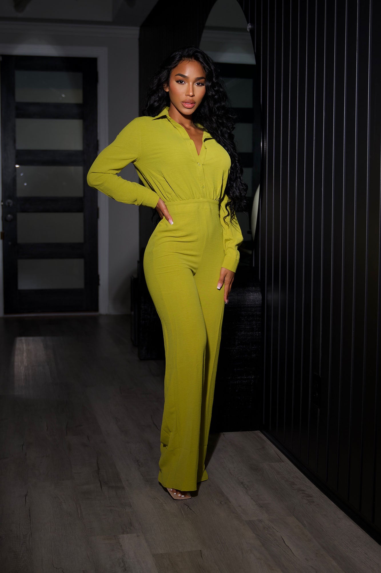 Makenzie Jumpsuit - Chartreuse - Image 4