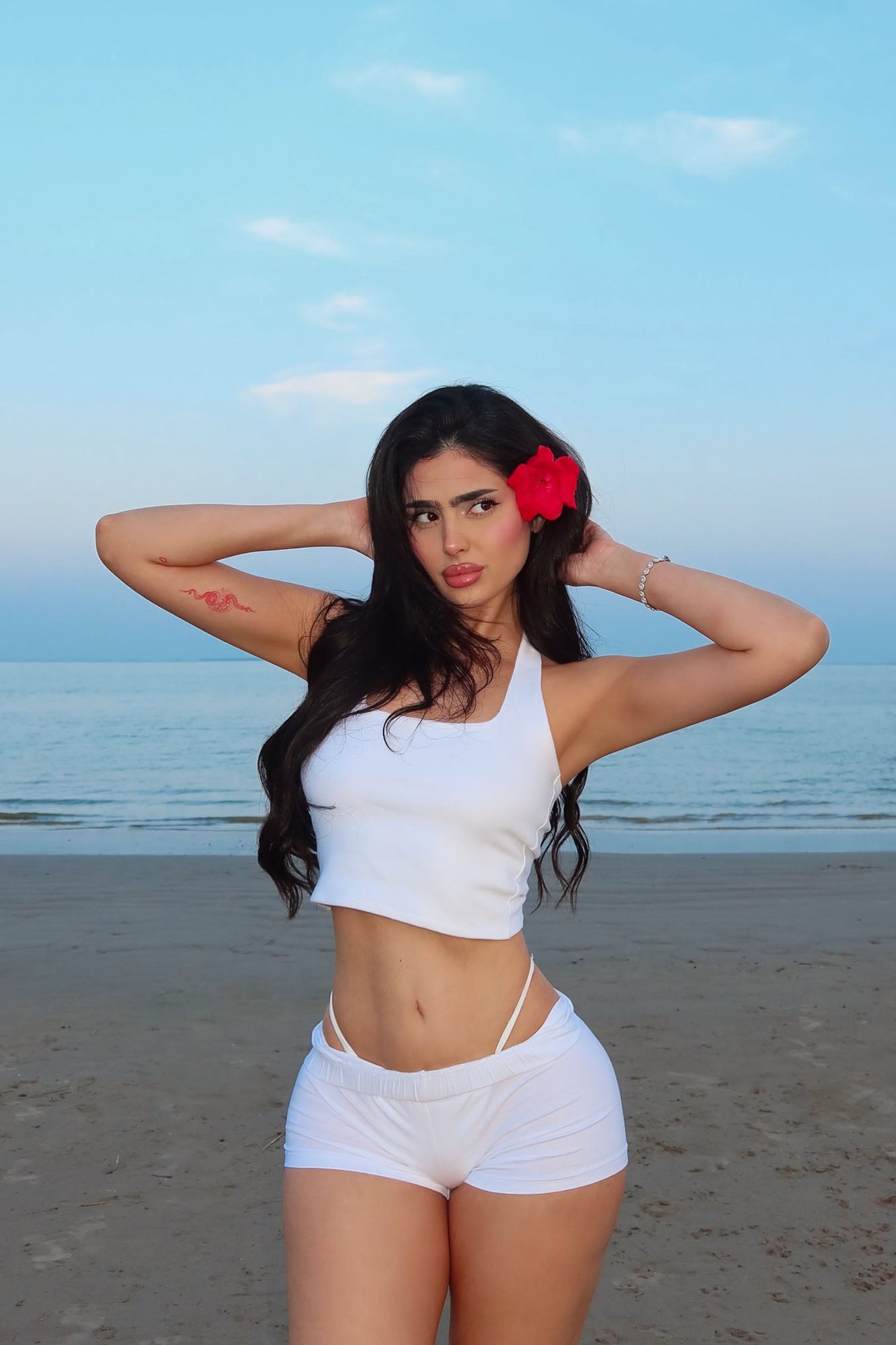 Plain Jane Mini Shorts - White - Image 12